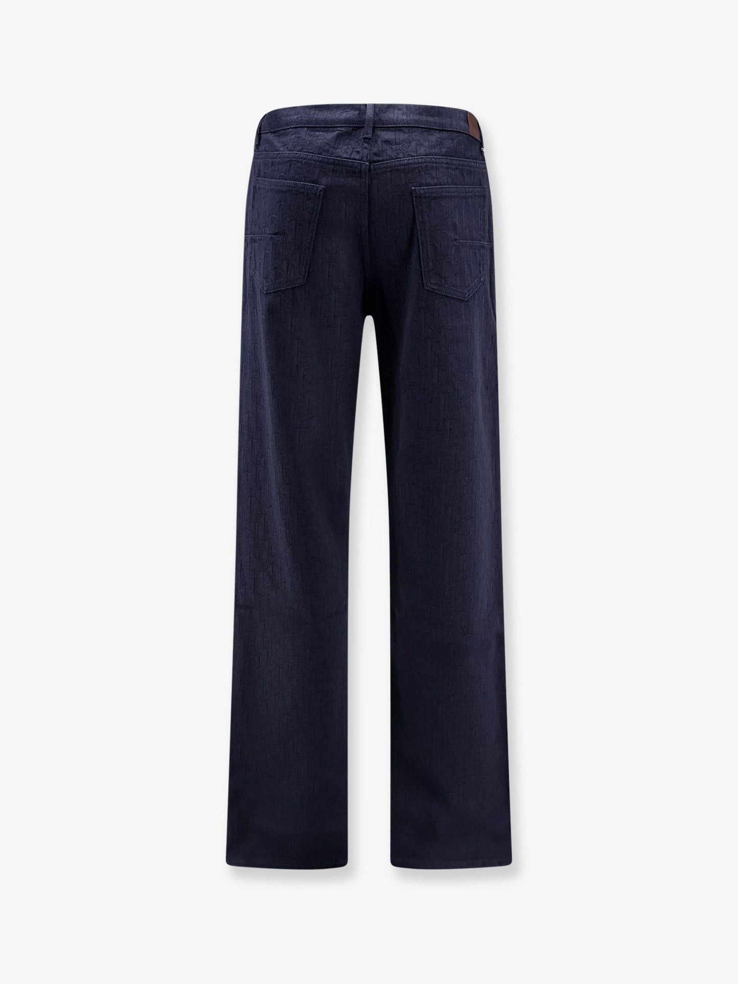 Dior Men Cotton Jeans With All-Over Dior Oblique Motif CHRISTIAN DIOR
