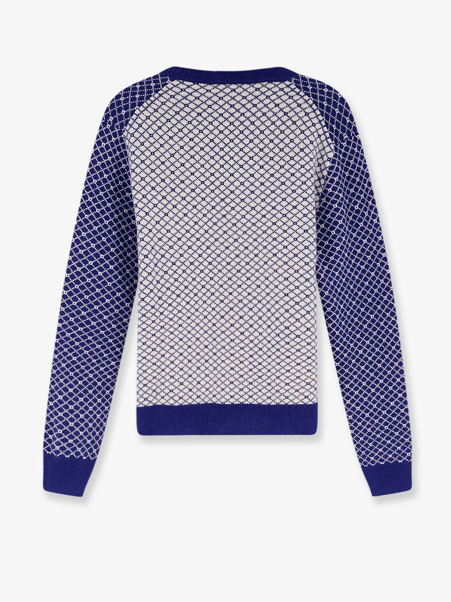Dior Men Wool Sweater With Bicolor Pattern CHRISTIAN DIOR