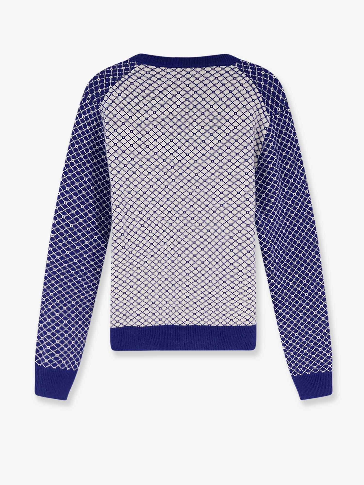 Dior Men Wool Sweater With Bicolor Pattern CHRISTIAN DIOR