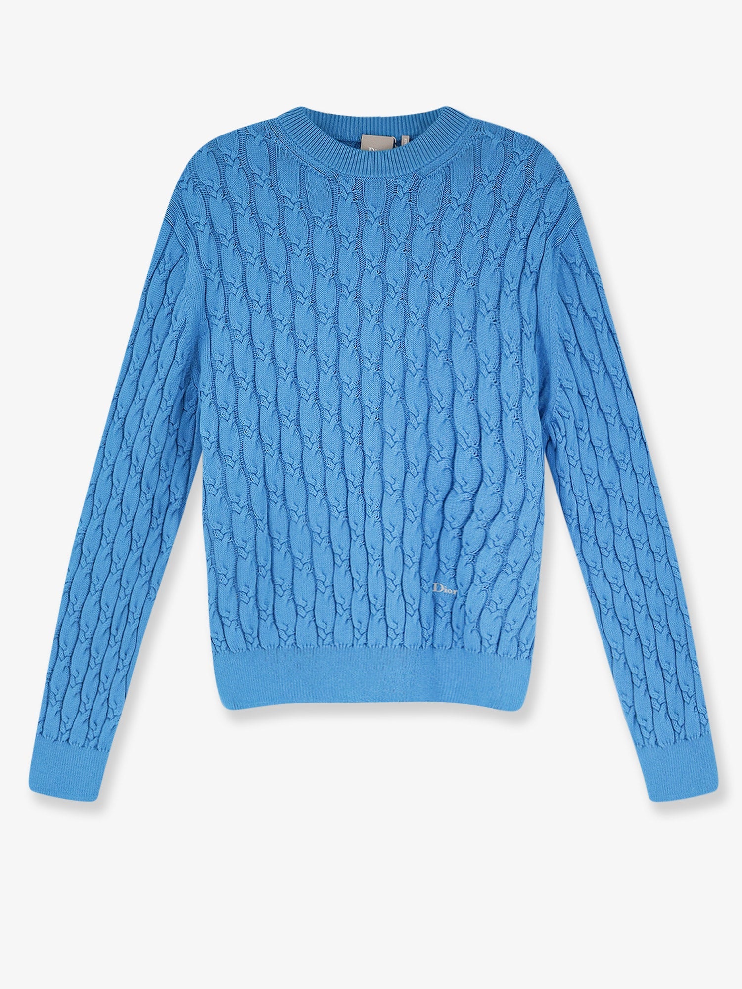 Dior Men Cotton Sweater With Braided Processing CHRISTIAN DIOR