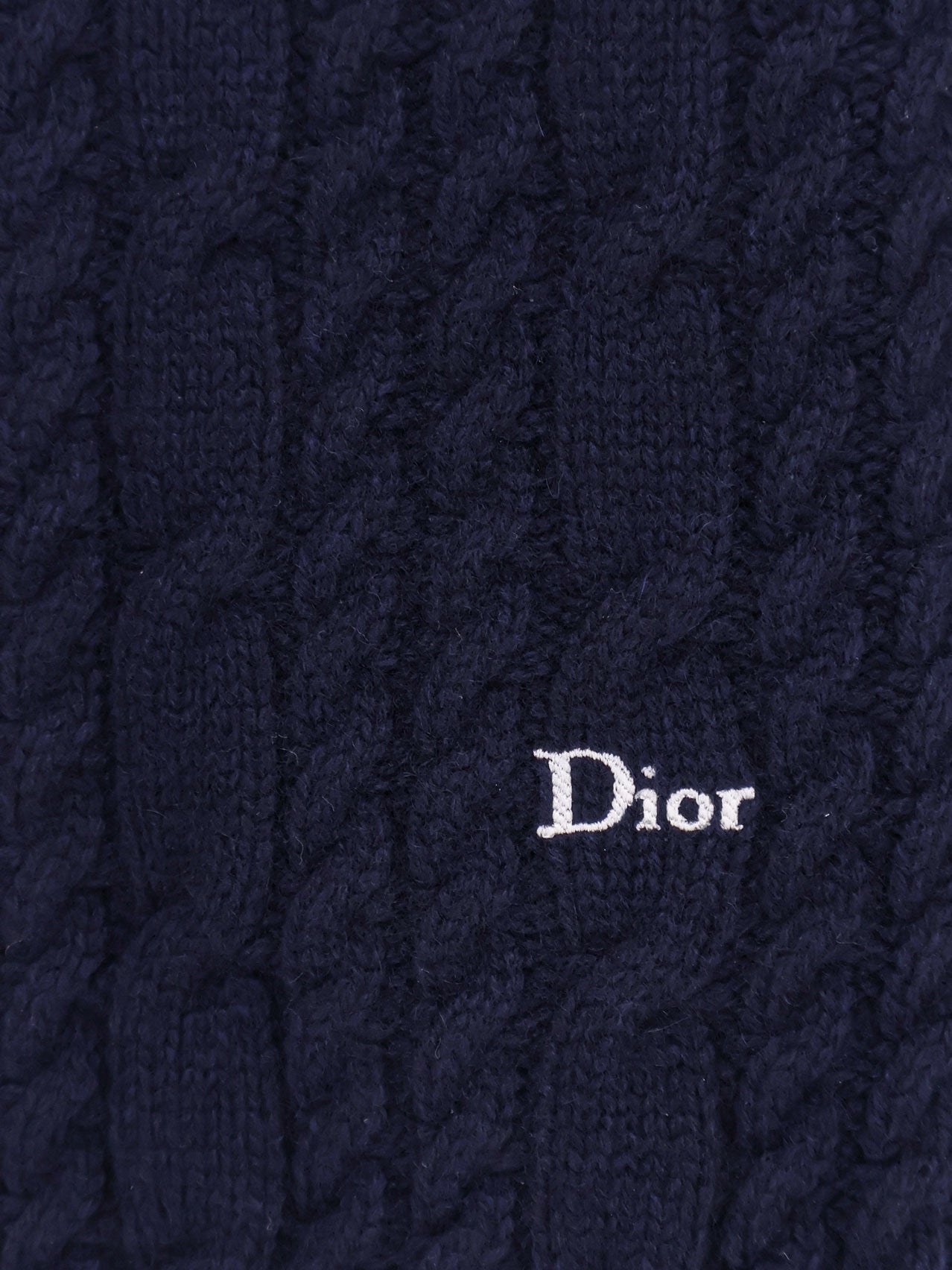 Dior Men Cable-Knit Cashmere Sweater CHRISTIAN DIOR