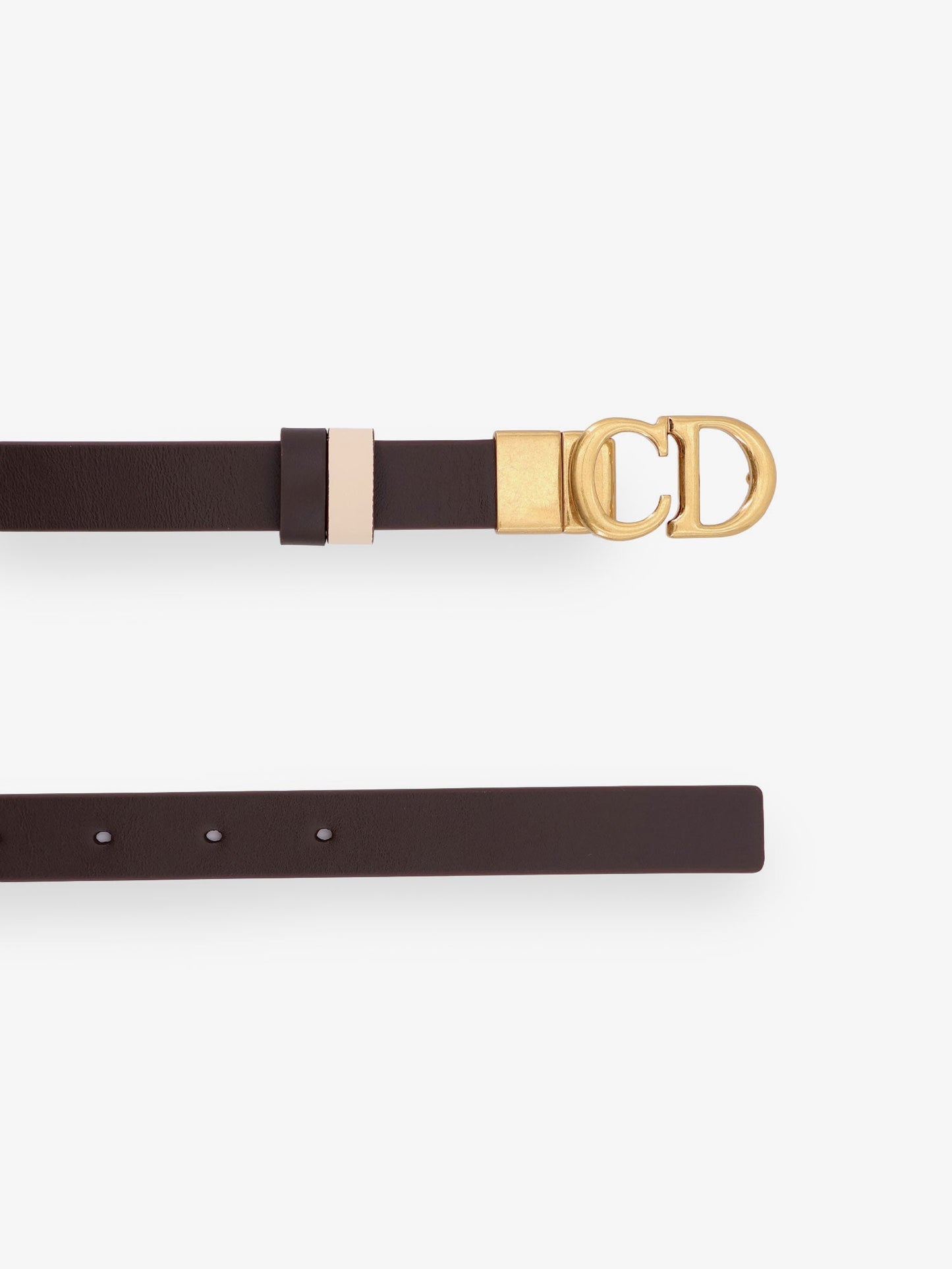 Dior Women Leather Saddle Belt CHRISTIAN DIOR