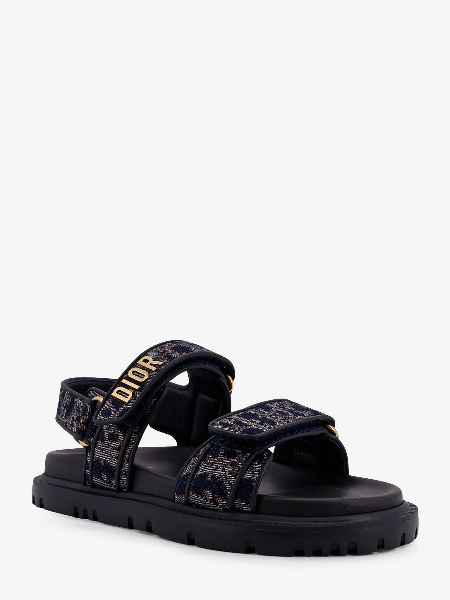 Dior Women Dior Oblique Denim Dioract Sandals CHRISTIAN DIOR