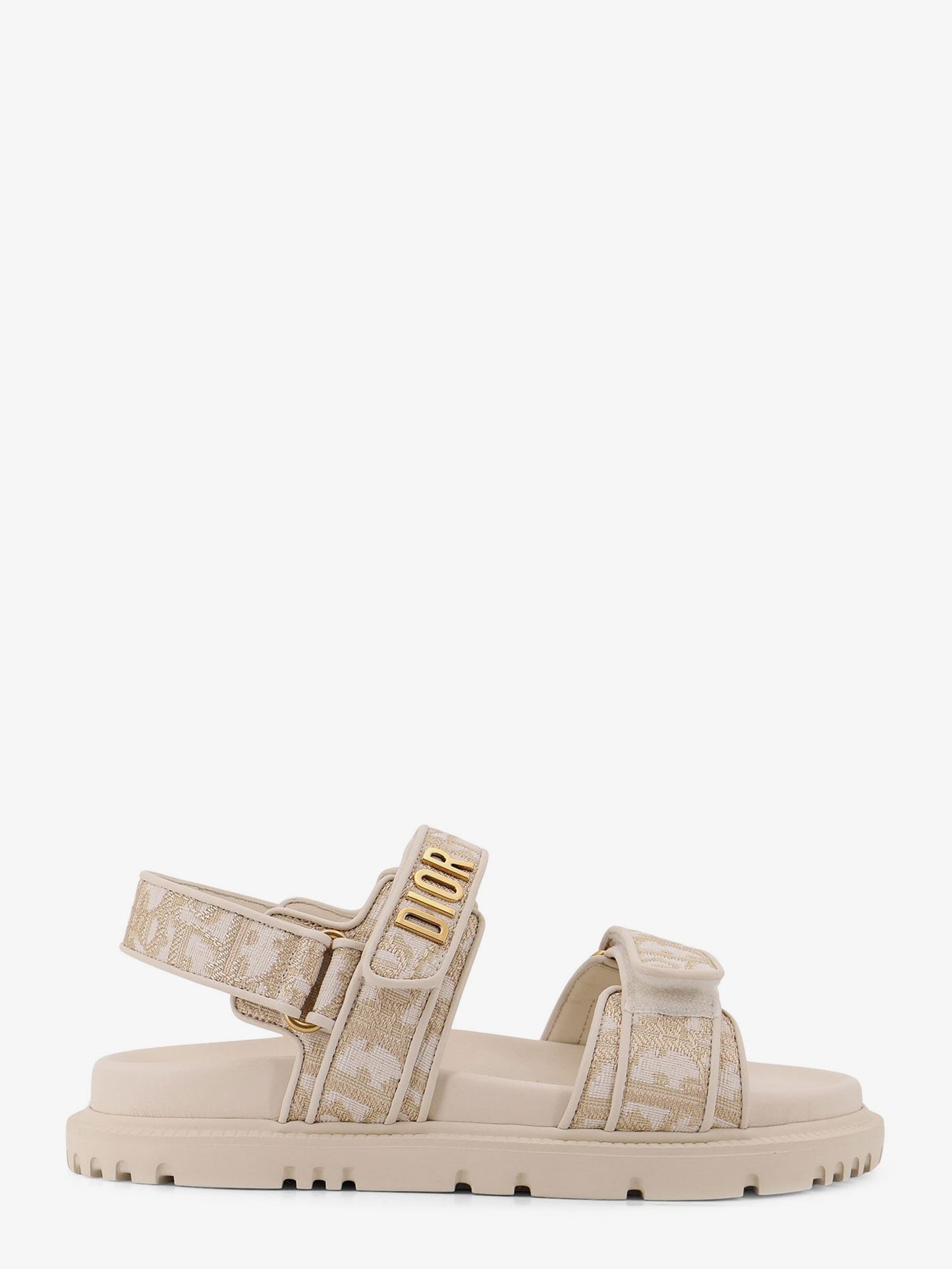 Dior Women Lurex Dioract Flat Sandals CHRISTIAN DIOR