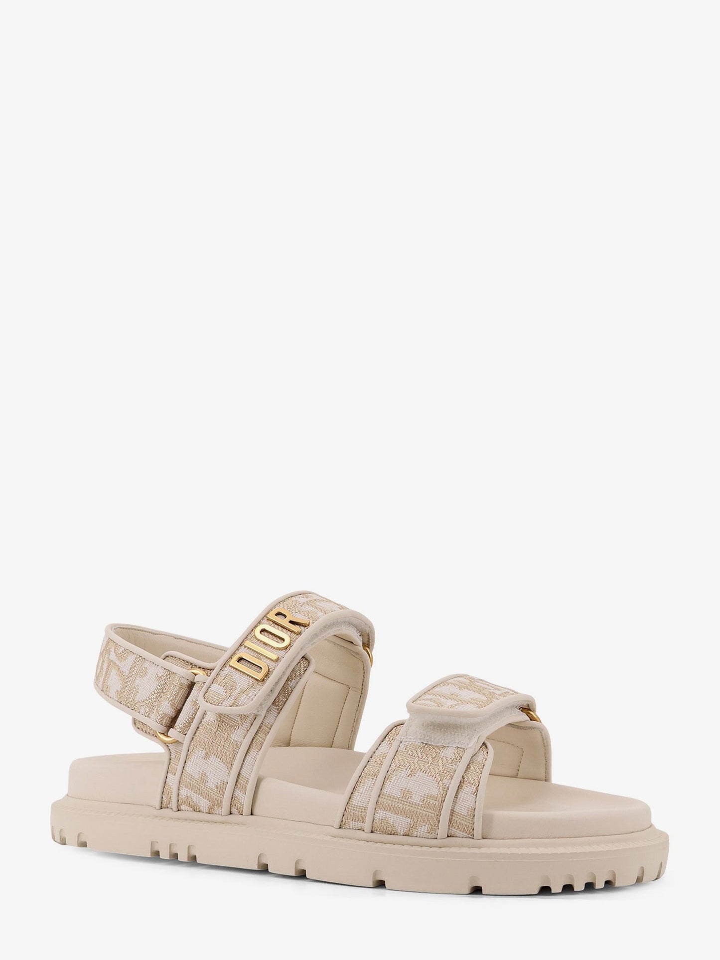 Dior Women Lurex Dioract Flat Sandals CHRISTIAN DIOR