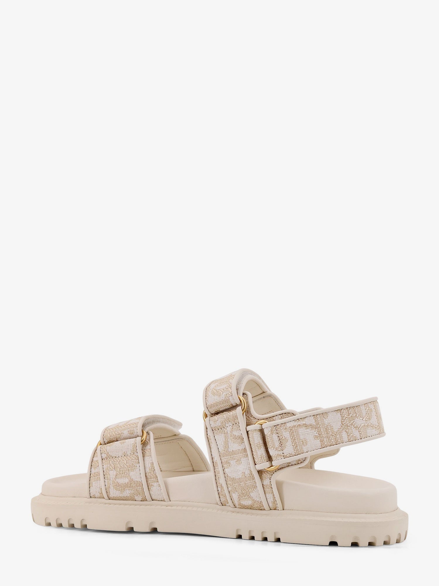 Dior Women Lurex Dioract Flat Sandals CHRISTIAN DIOR