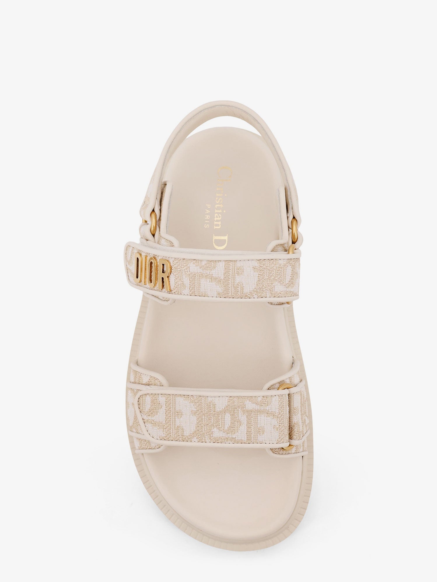 Dior Women Lurex Dioract Flat Sandals CHRISTIAN DIOR