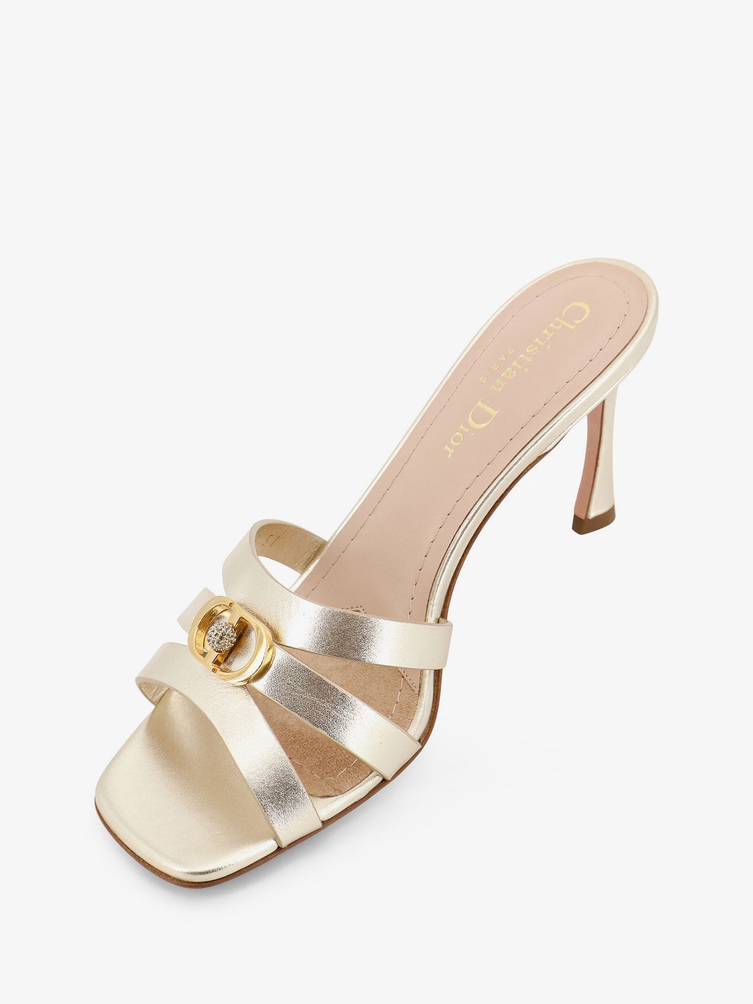 Dior Women Laminated 30M Leather Sandals CHRISTIAN DIOR