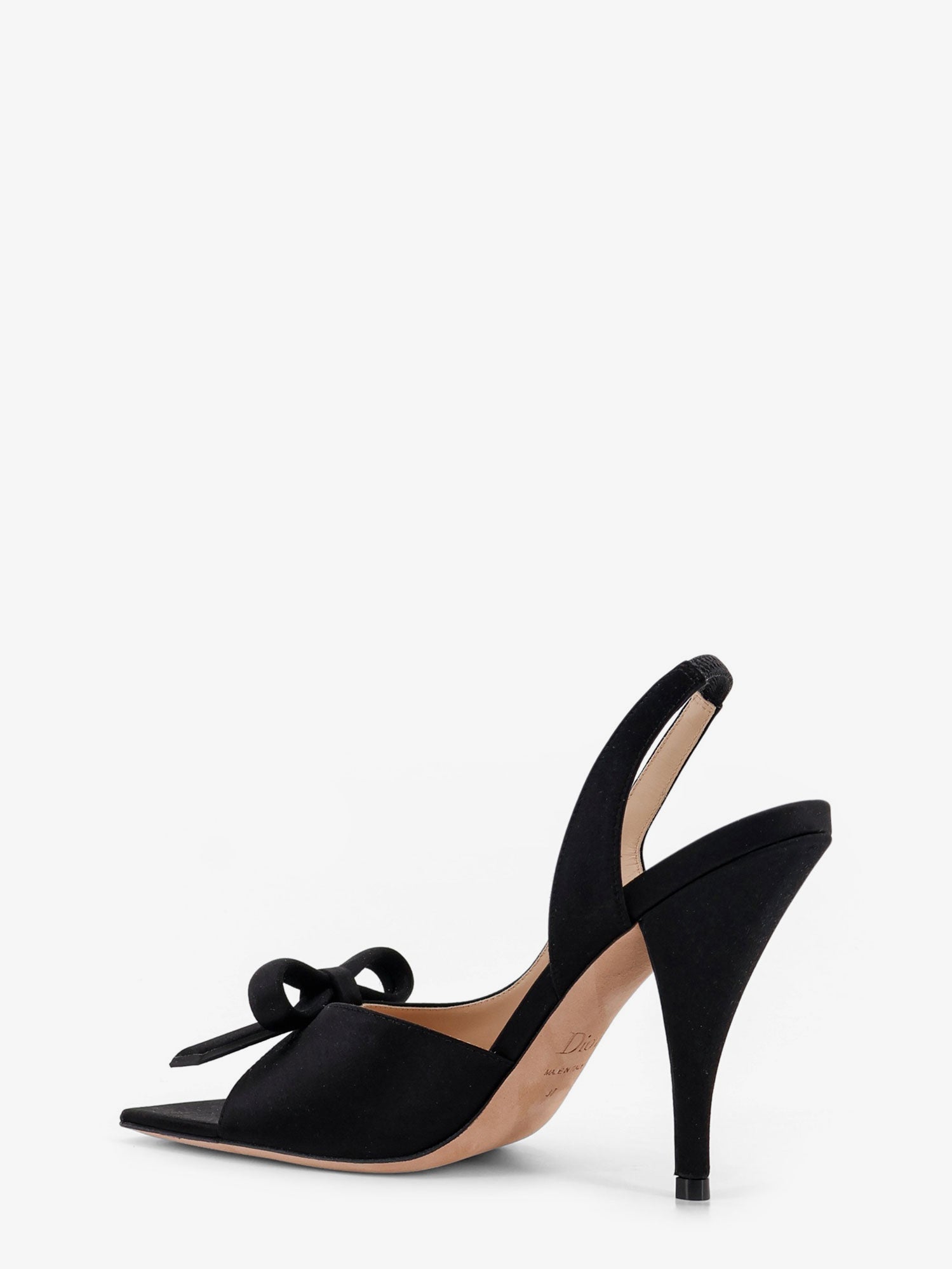 Dior Women Bow Satin Sandals With Logo Bow Detail CHRISTIAN DIOR