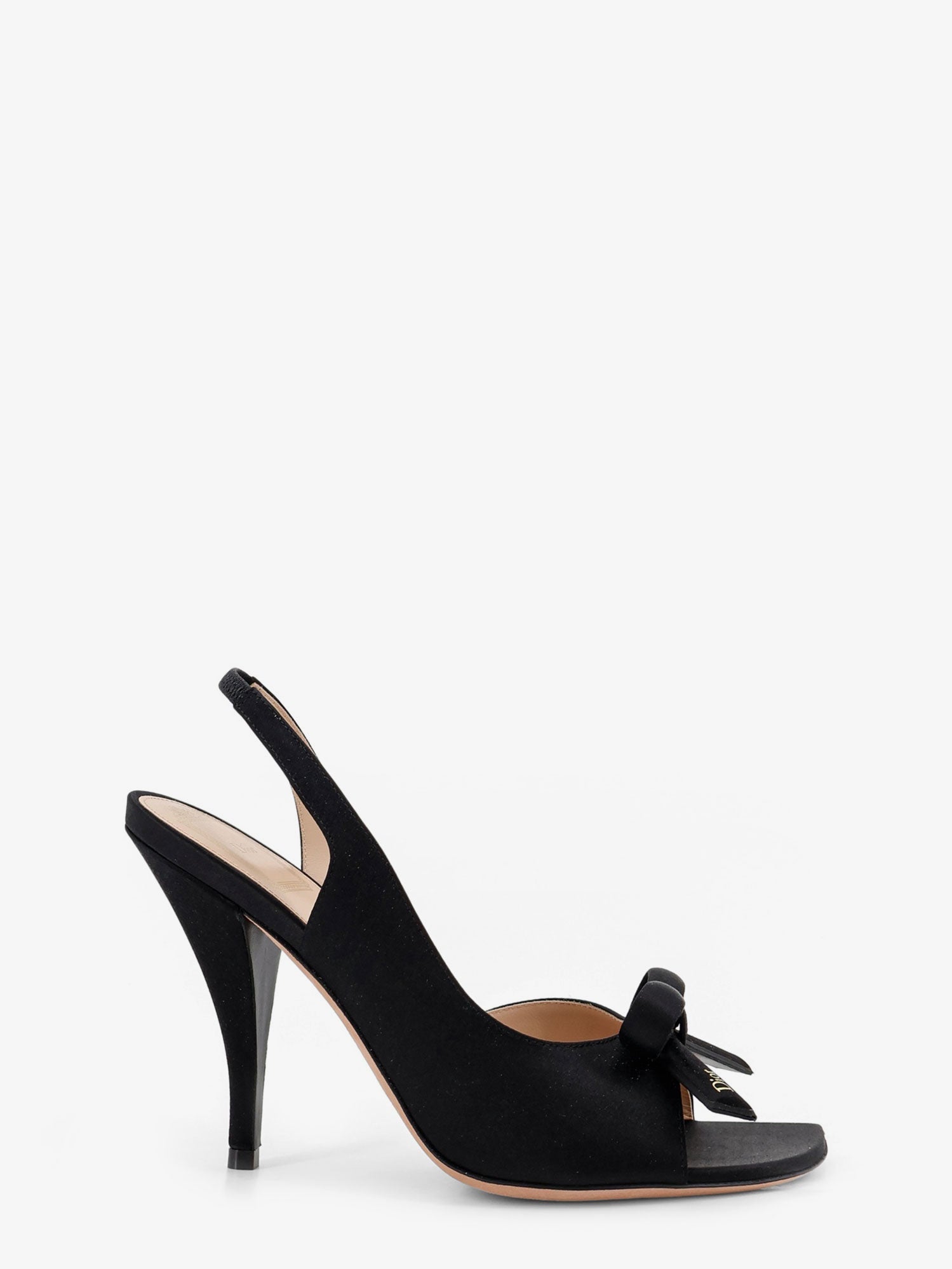 Dior Women Bow Satin Sandals With Logo Bow Detail CHRISTIAN DIOR