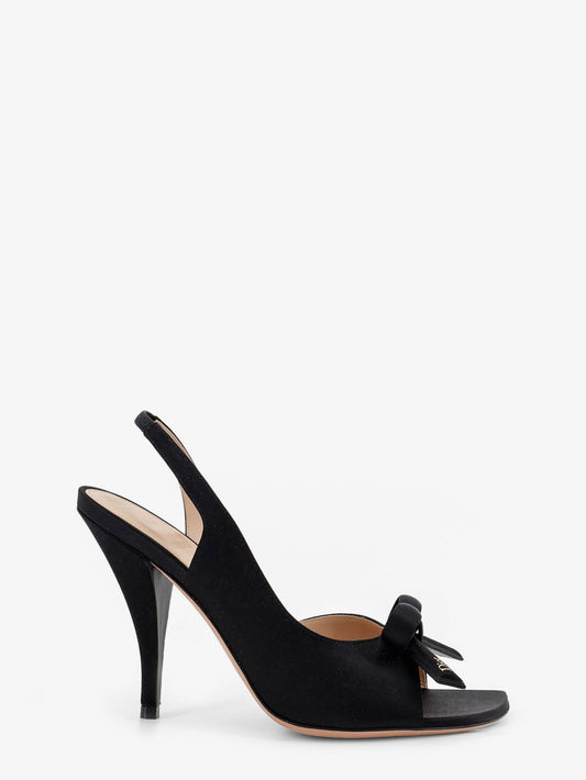 Dior Women Bow Satin Sandals With Logo Bow Detail CHRISTIAN DIOR