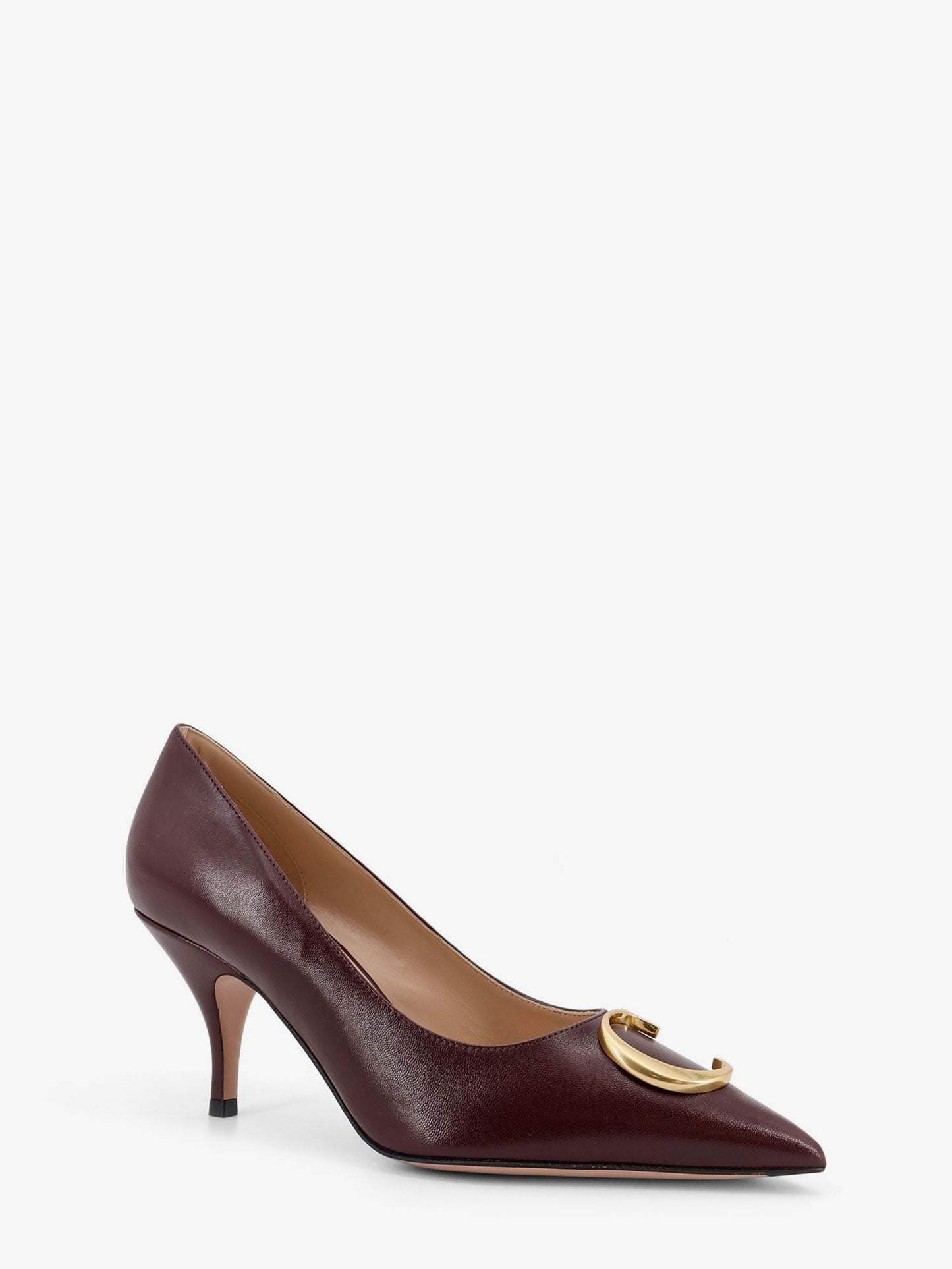 Dior Women Dior Initials Leather Pumps With Metal Cd Initials CHRISTIAN DIOR