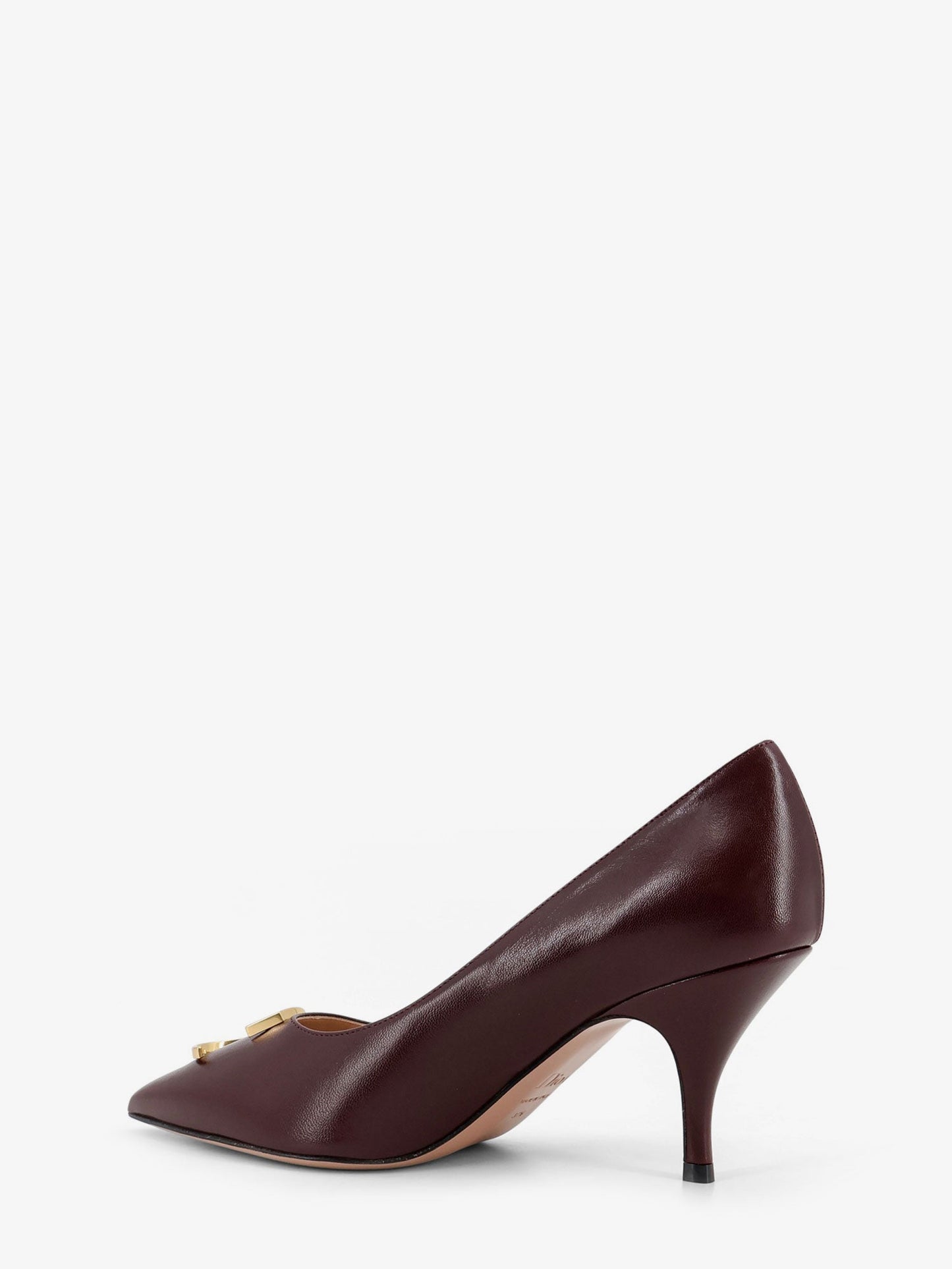 Dior Women Dior Initials Leather Pumps With Metal Cd Initials CHRISTIAN DIOR