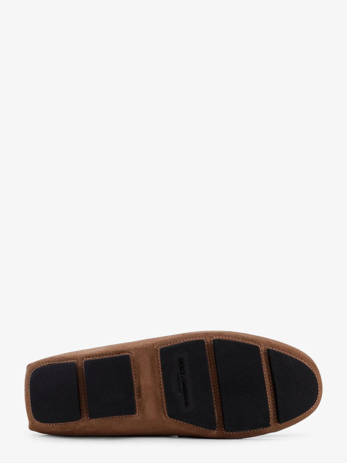Dolce & Gabbana Men Suede Loafer With Leather Inserts DOLCE & GABBANA