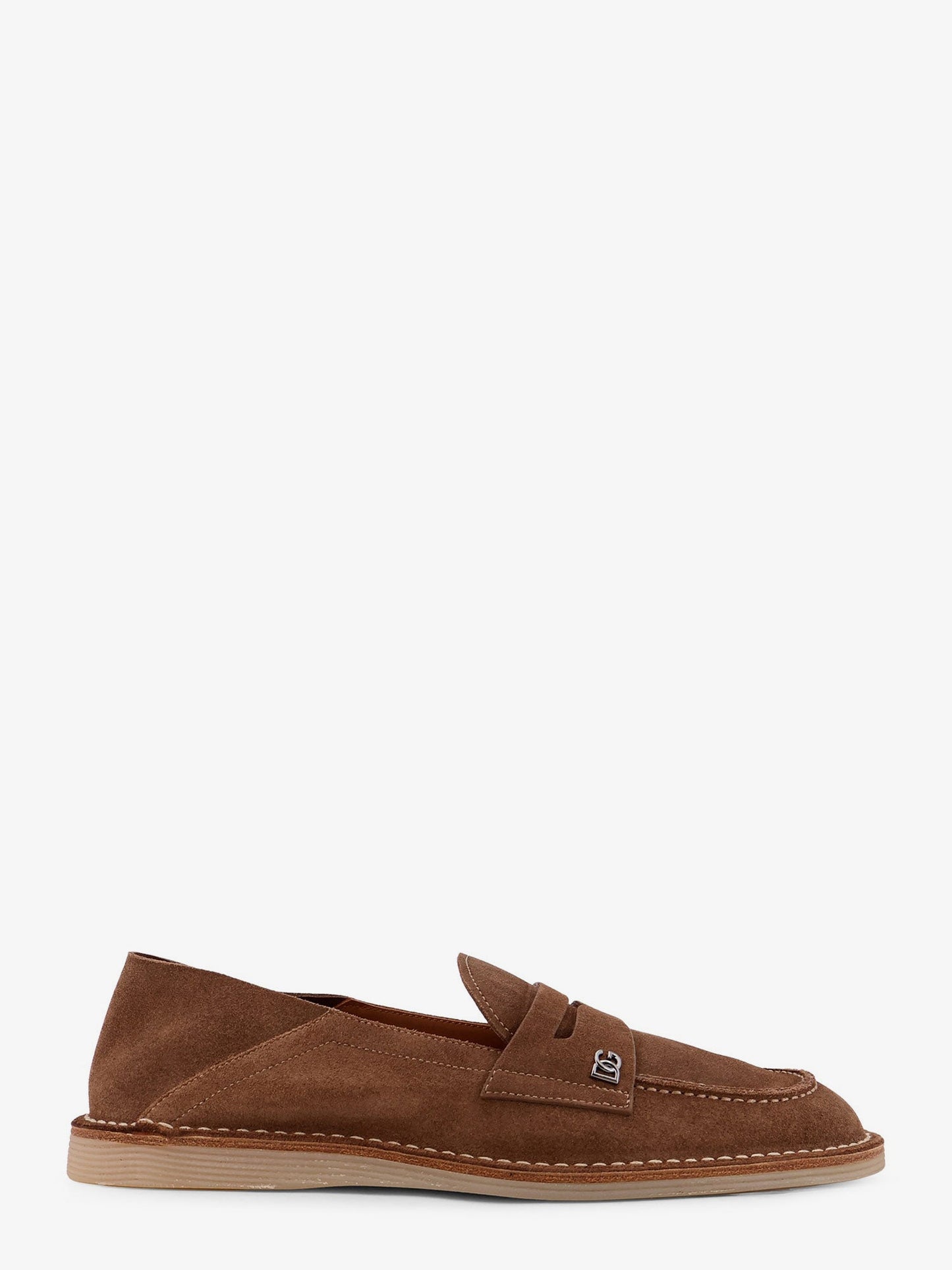 Dolce & Gabbana Men Suede Slipper Loafers DOLCE & GABBANA
