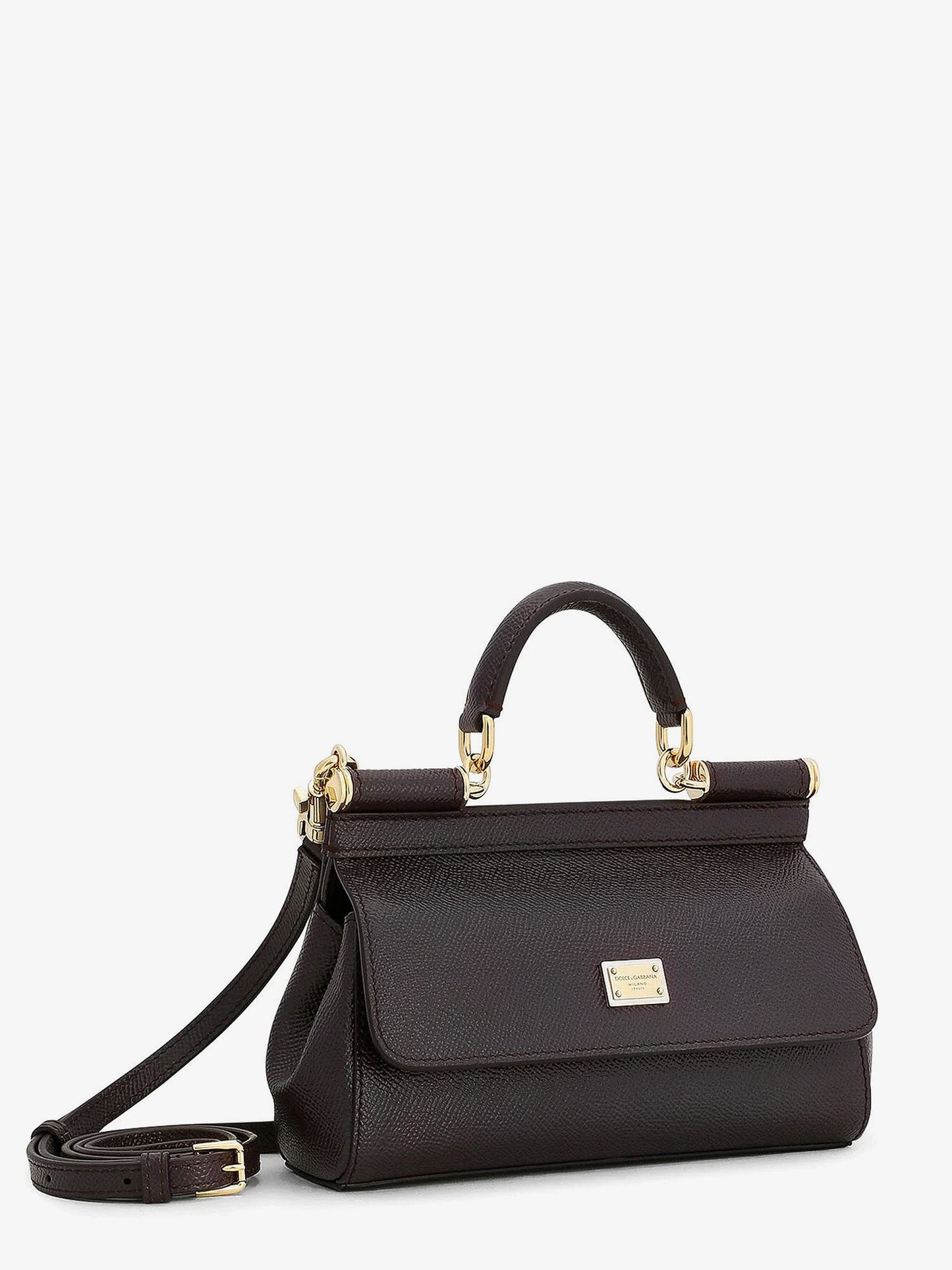 Dolce & Gabbana Women Sicily Small Leather Crossbody Bag DOLCE & GABBANA