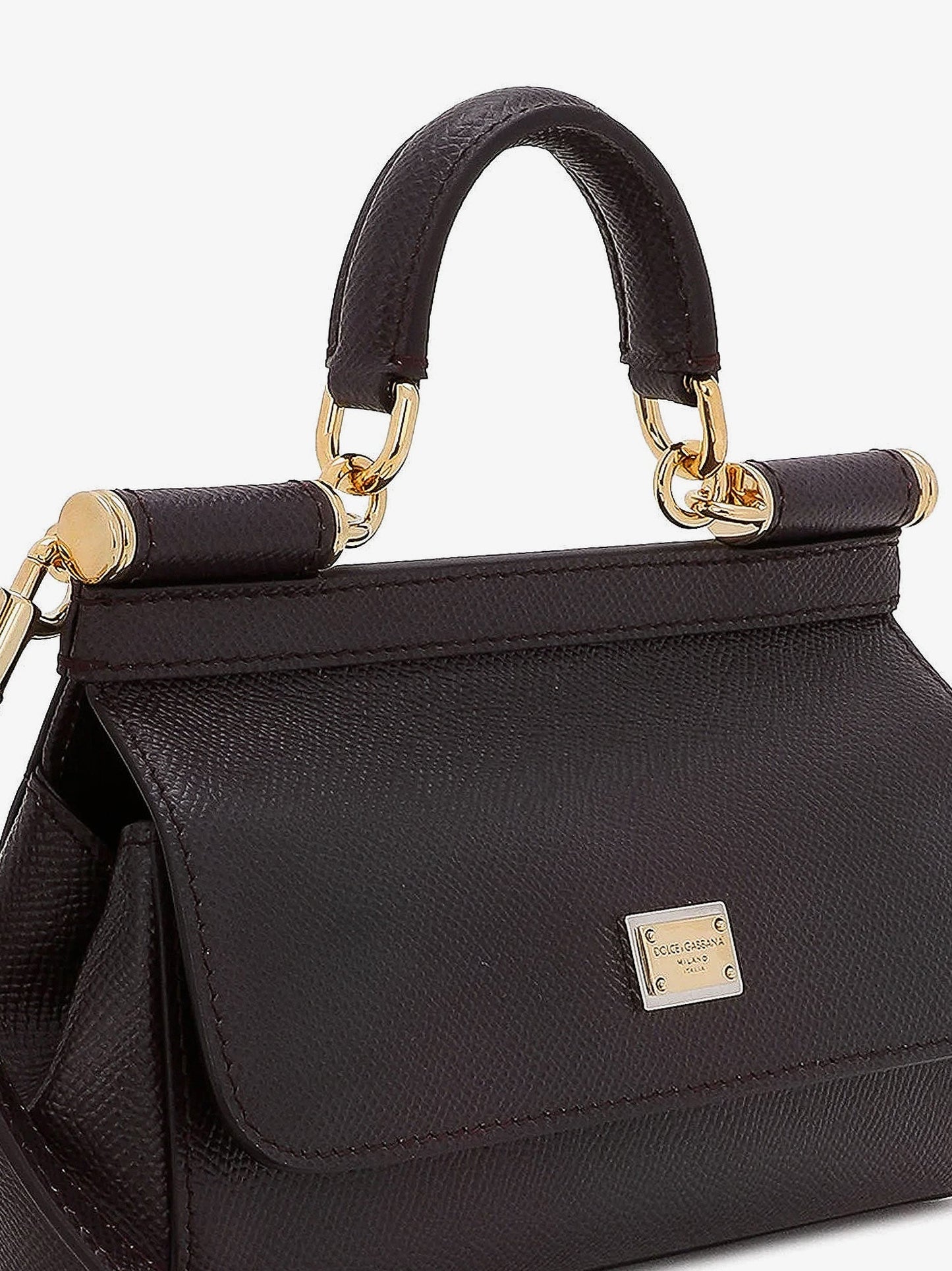 Dolce & Gabbana Women Sicily Small Leather Crossbody Bag DOLCE & GABBANA