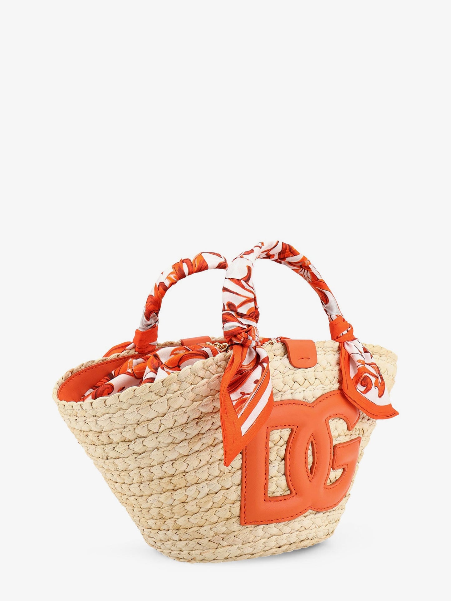 Dolce & Gabbana Women Maiolica Shoulder Bag In Leather And Raffia DOLCE & GABBANA