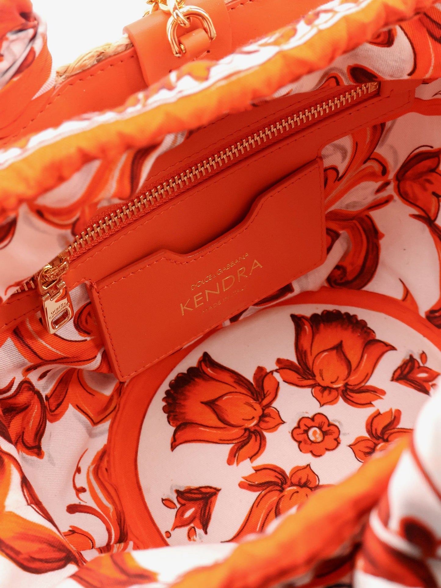 Dolce & Gabbana Women Maiolica Shoulder Bag In Leather And Raffia DOLCE & GABBANA