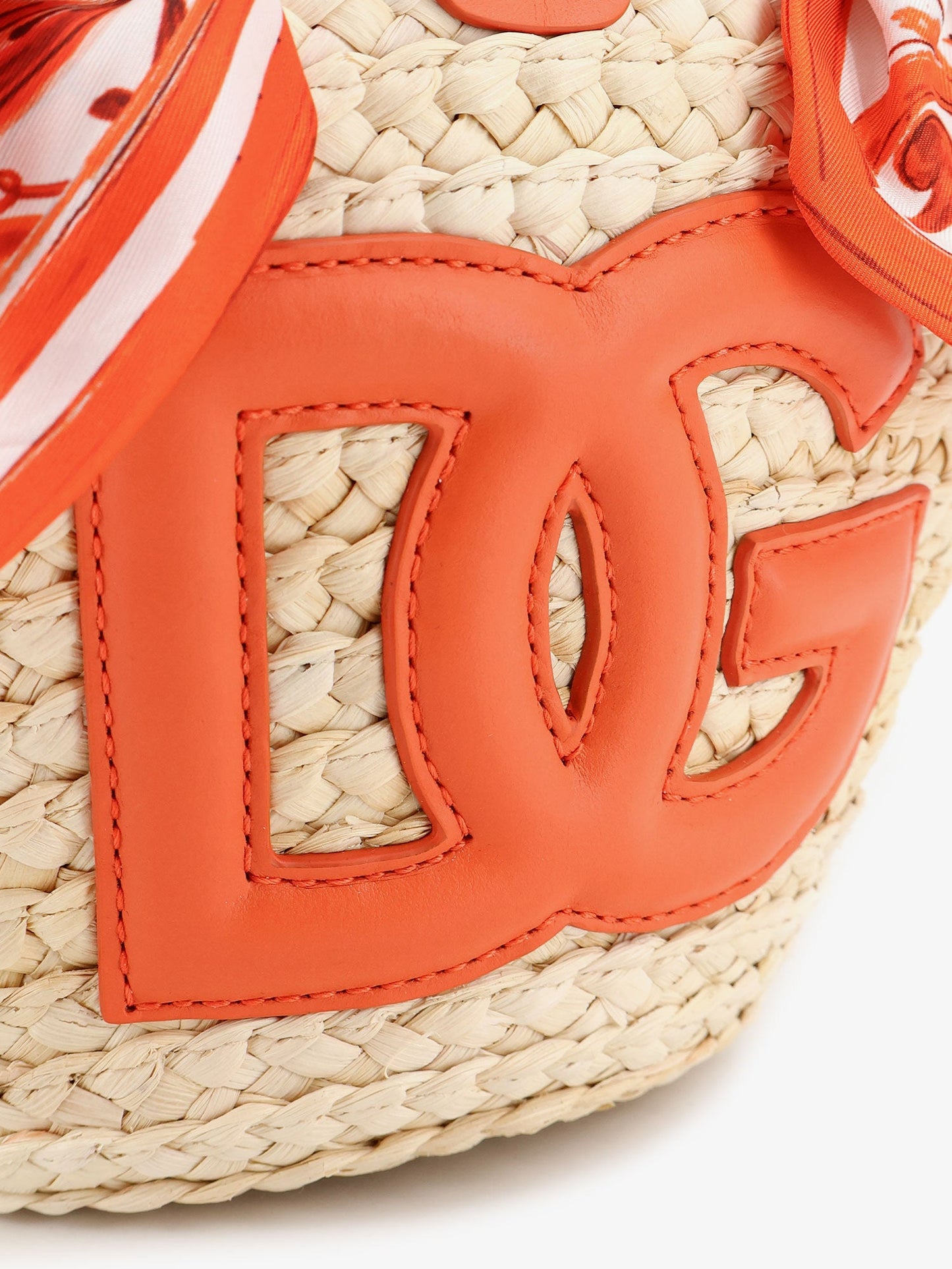 Dolce & Gabbana Women Maiolica Shoulder Bag In Leather And Raffia DOLCE & GABBANA