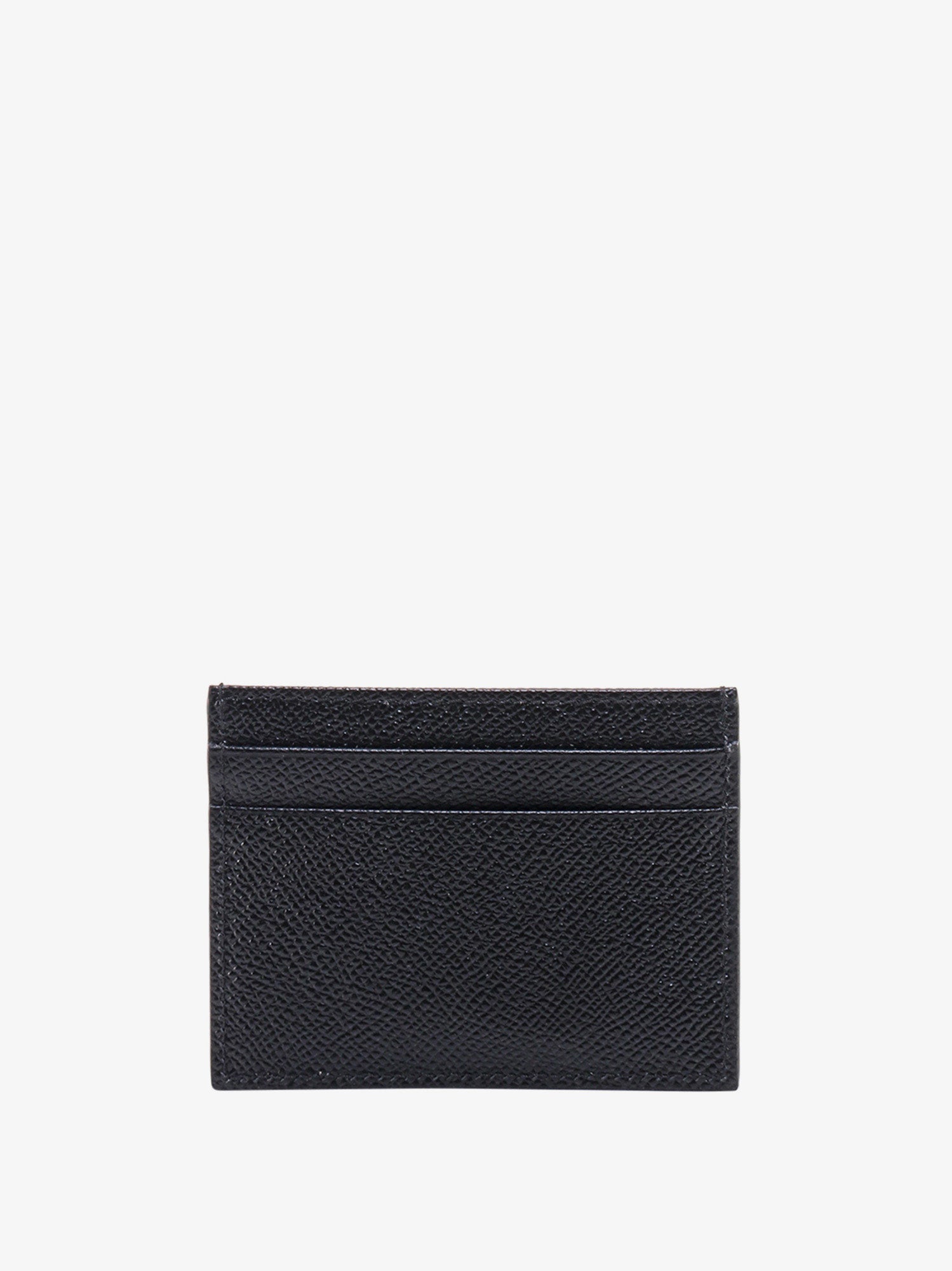 Dolce & Gabbana Men Leather Card Holder With Metal Logo Tag DOLCE & GABBANA