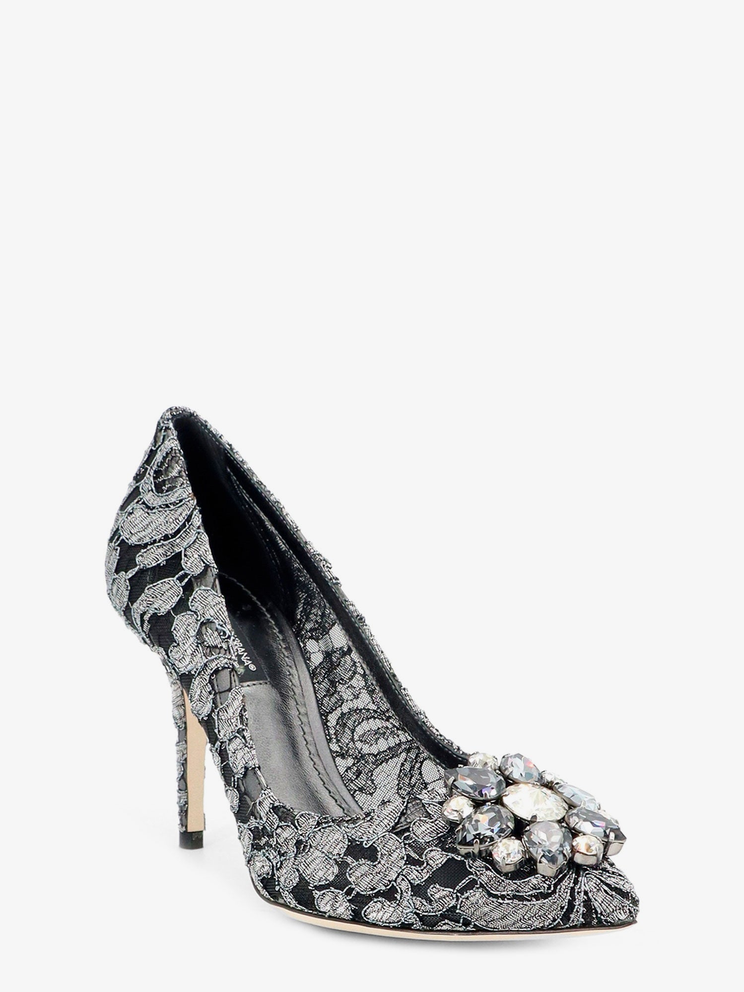 Dolce & Gabbana Women Bellucci Lurex Lace Pimps DOLCE & GABBANA