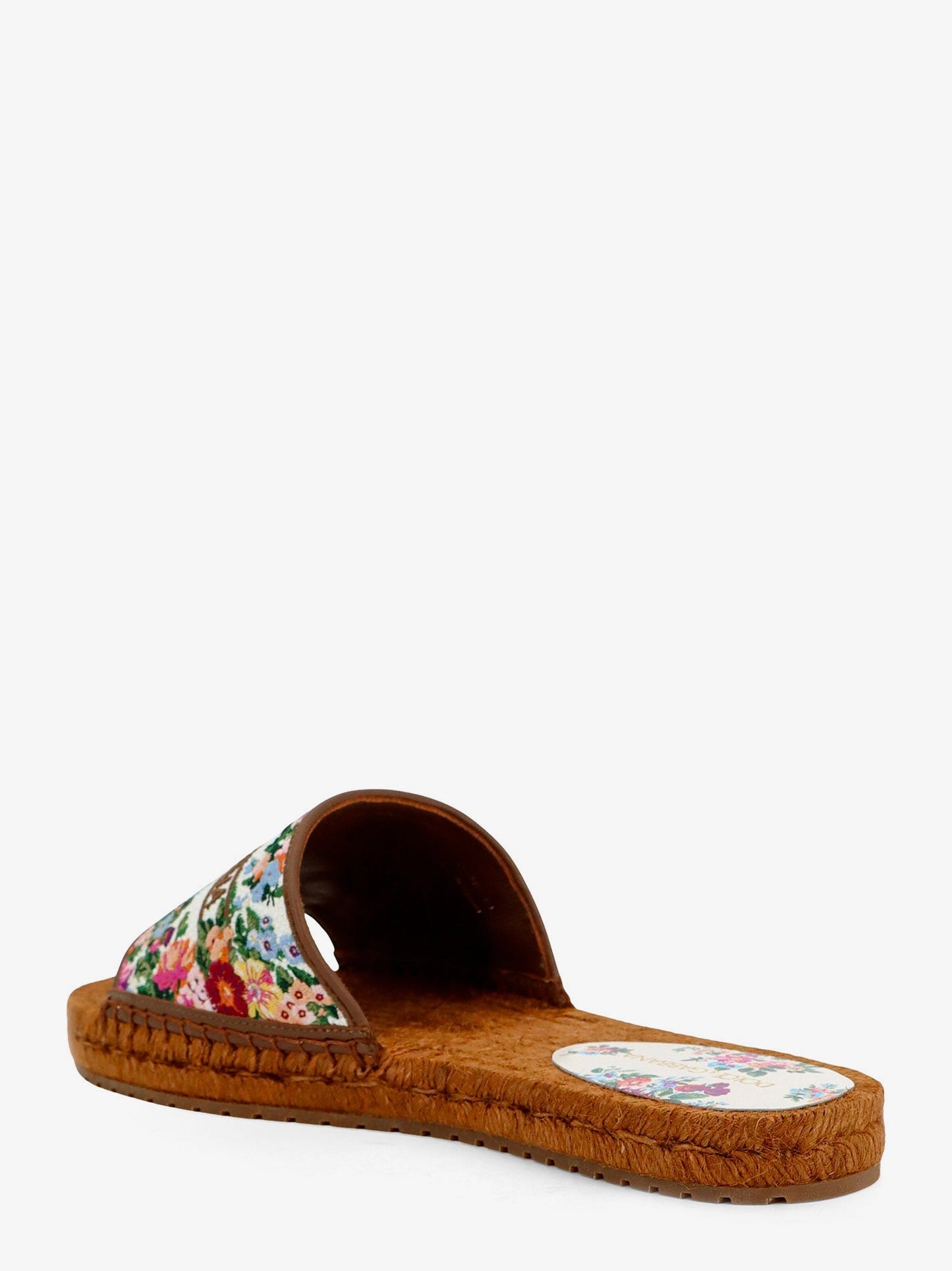 Dolce & Gabbana Women Canvas Sandals With Embroidered Logo On The Front DOLCE & GABBANA