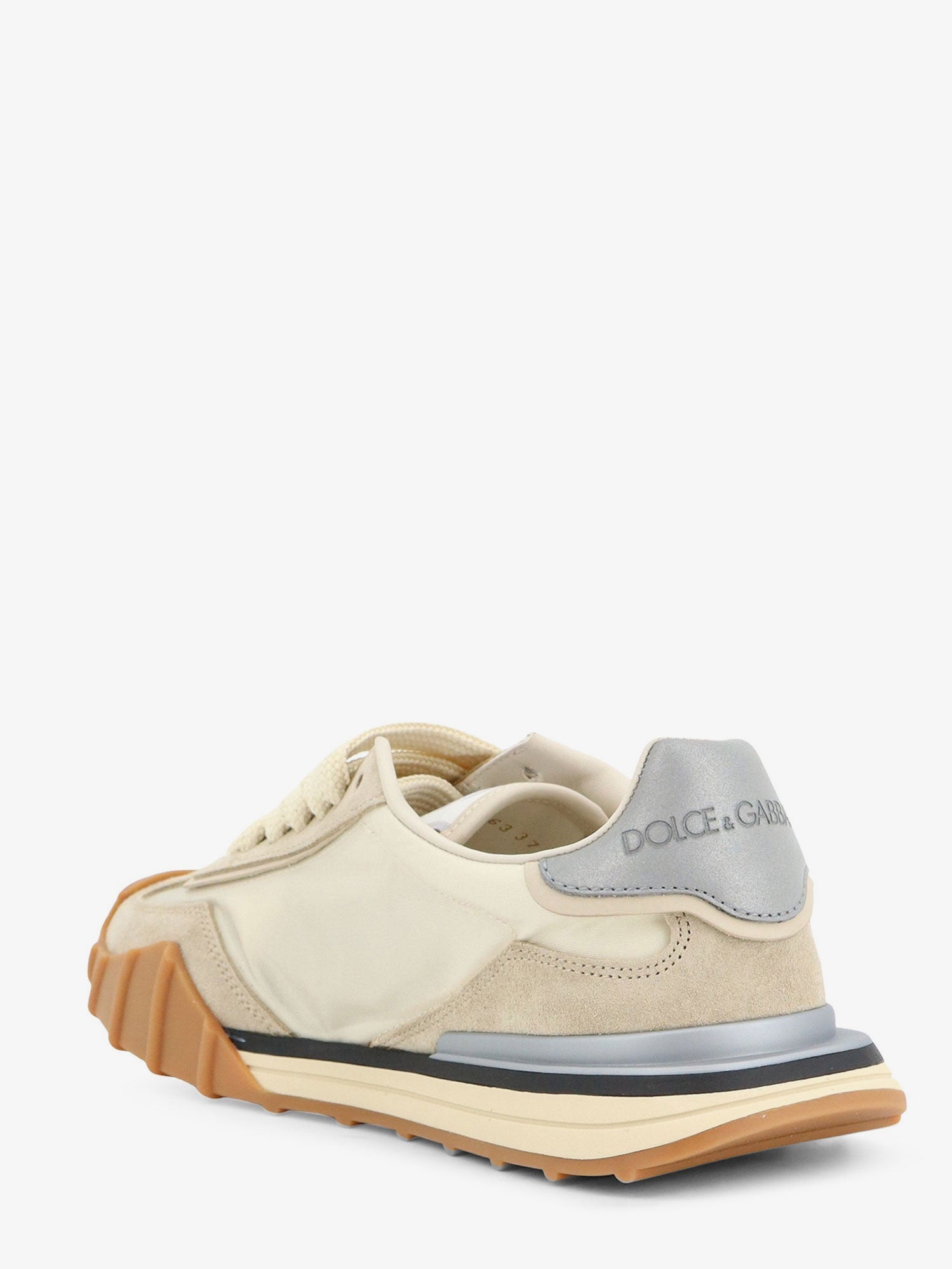 Dolce & Gabbana Women Nylon And Suede Sneakers With Dg Logo On The Side DOLCE & GABBANA