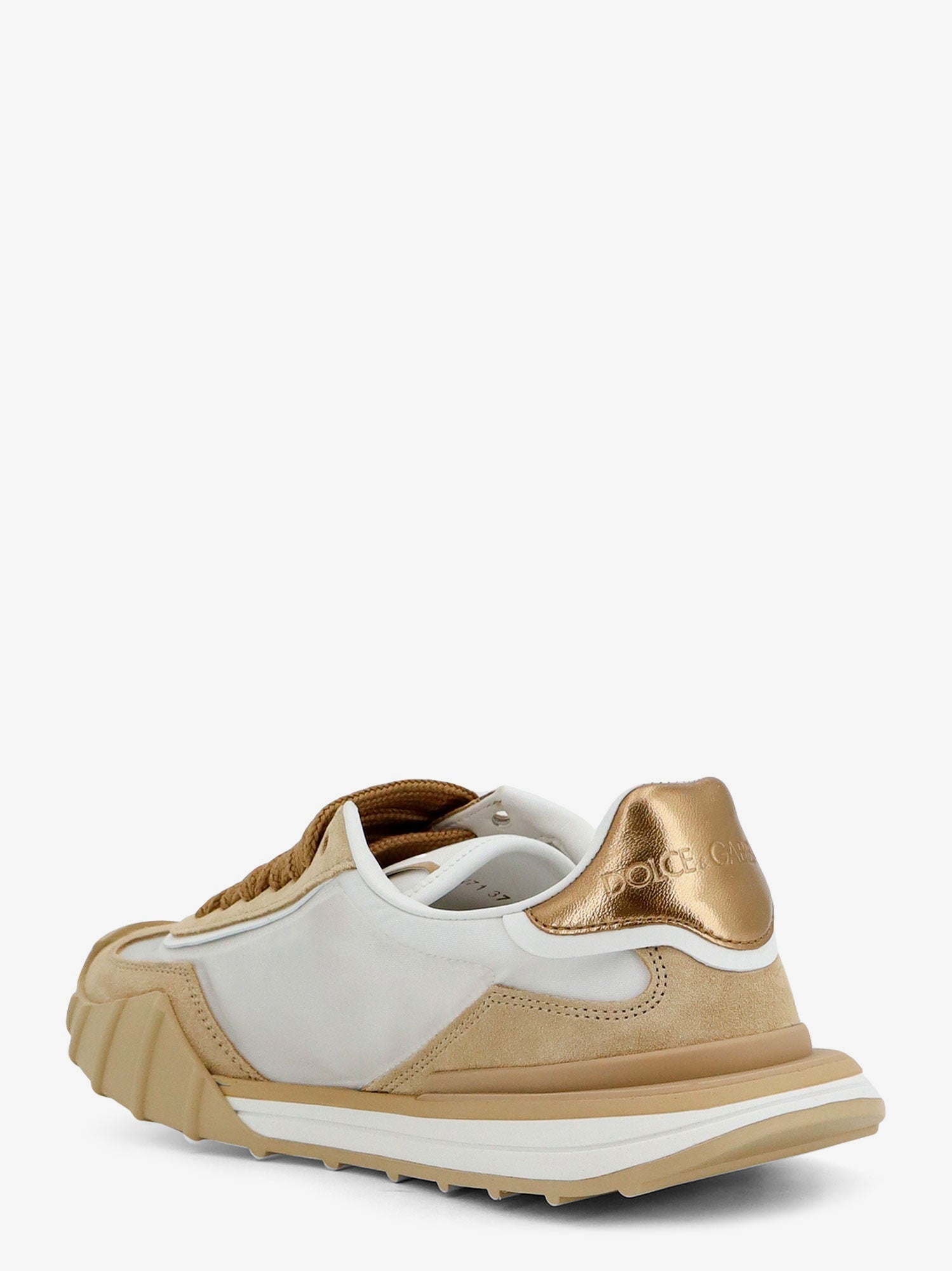Dolce & Gabbana Women Nylon And Suede Sneakers With Rhinestone Dg Logo DOLCE & GABBANA