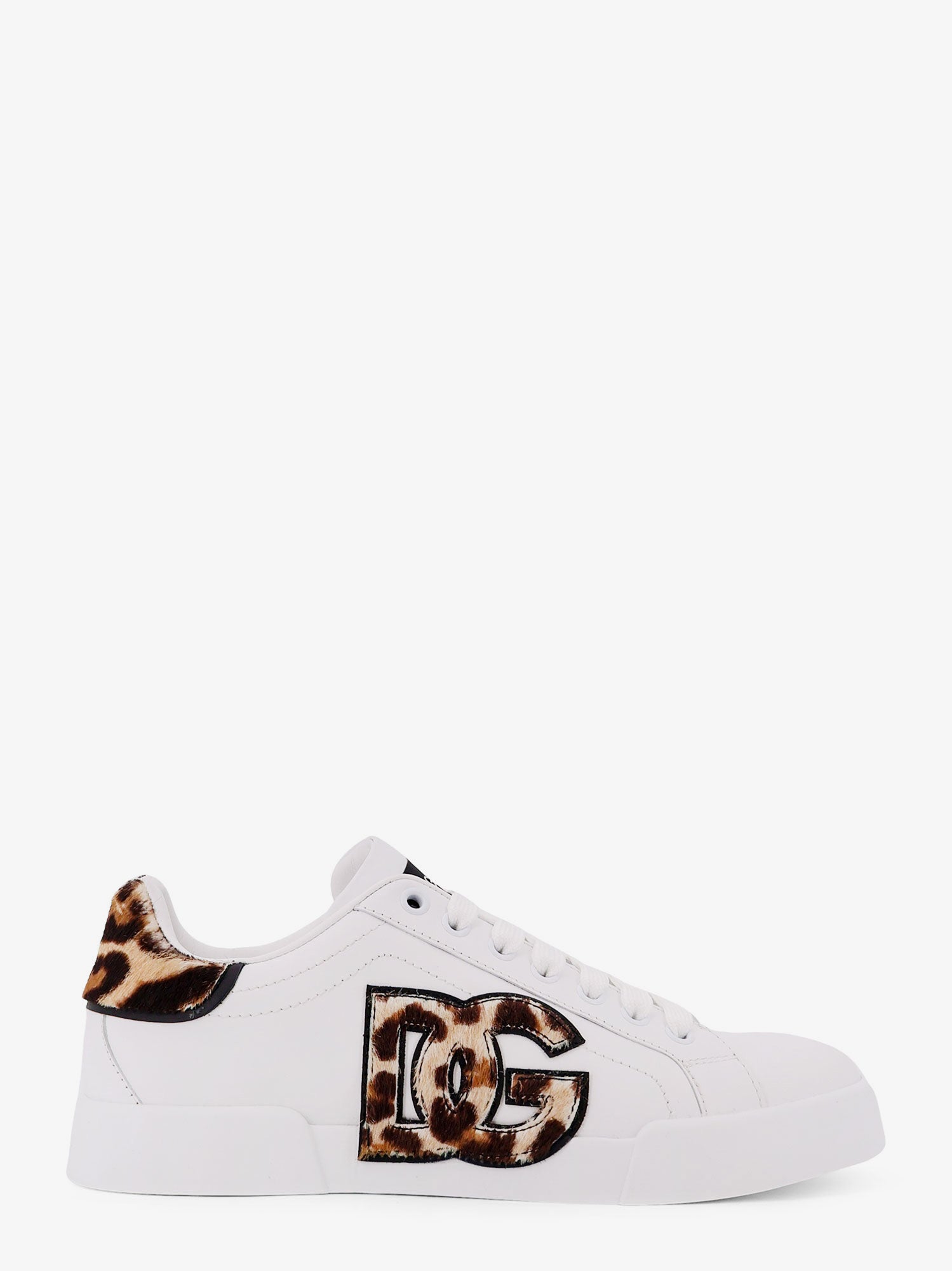 Dolce & Gabbana Women Portofino Letaher Light Strobel Sneakers DOLCE & GABBANA