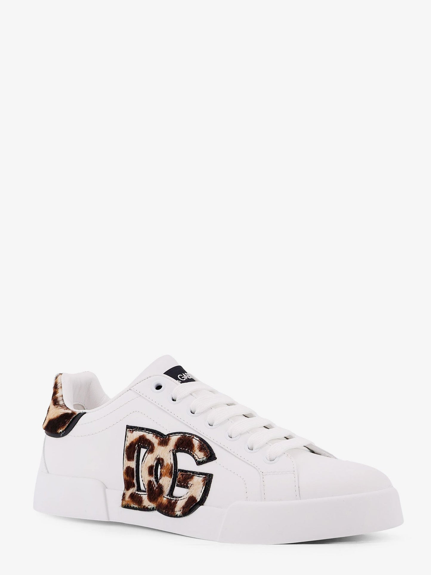 Dolce & Gabbana Women Portofino Letaher Light Strobel Sneakers DOLCE & GABBANA