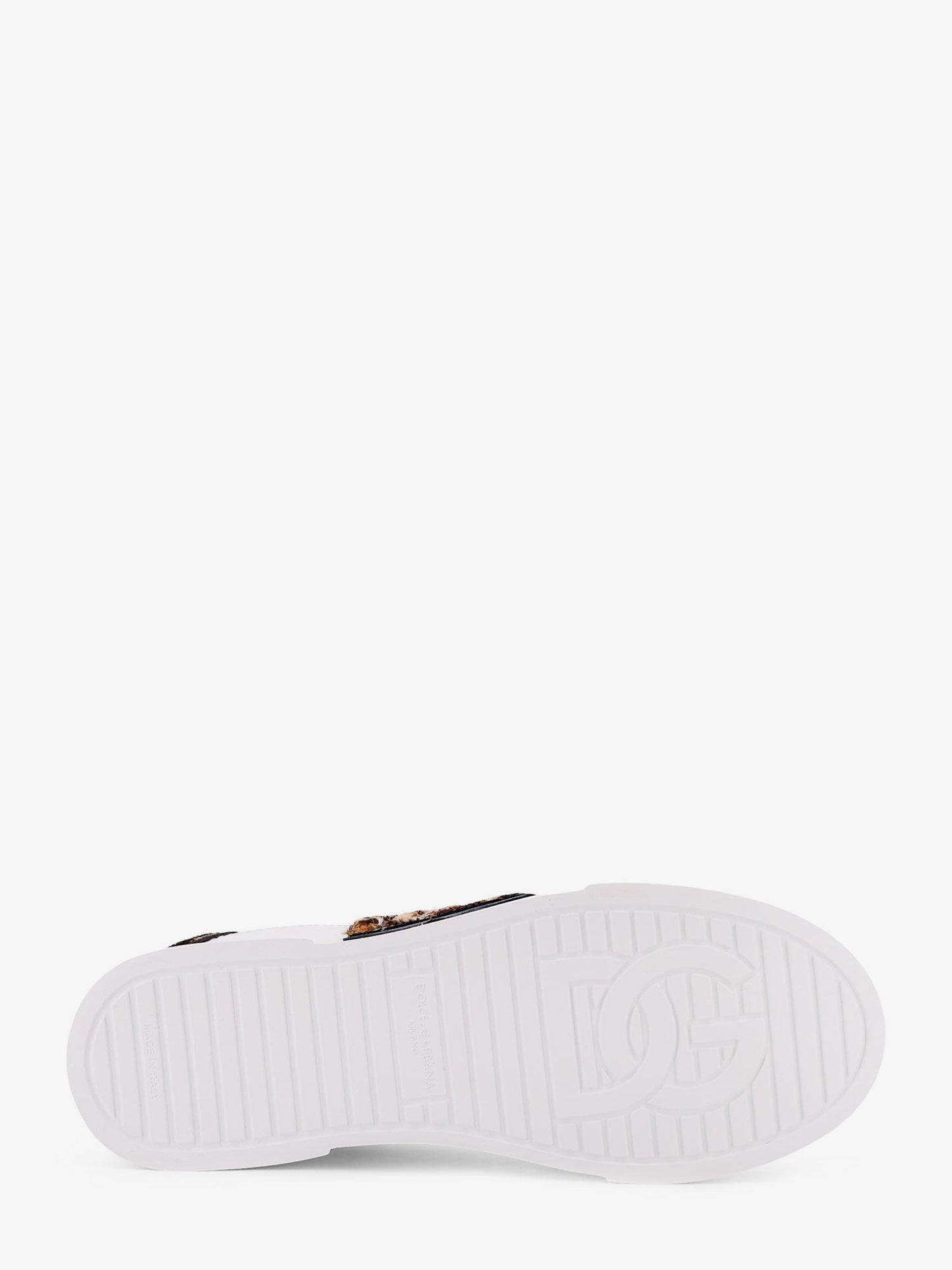 Dolce & Gabbana Women Portofino Letaher Light Strobel Sneakers DOLCE & GABBANA
