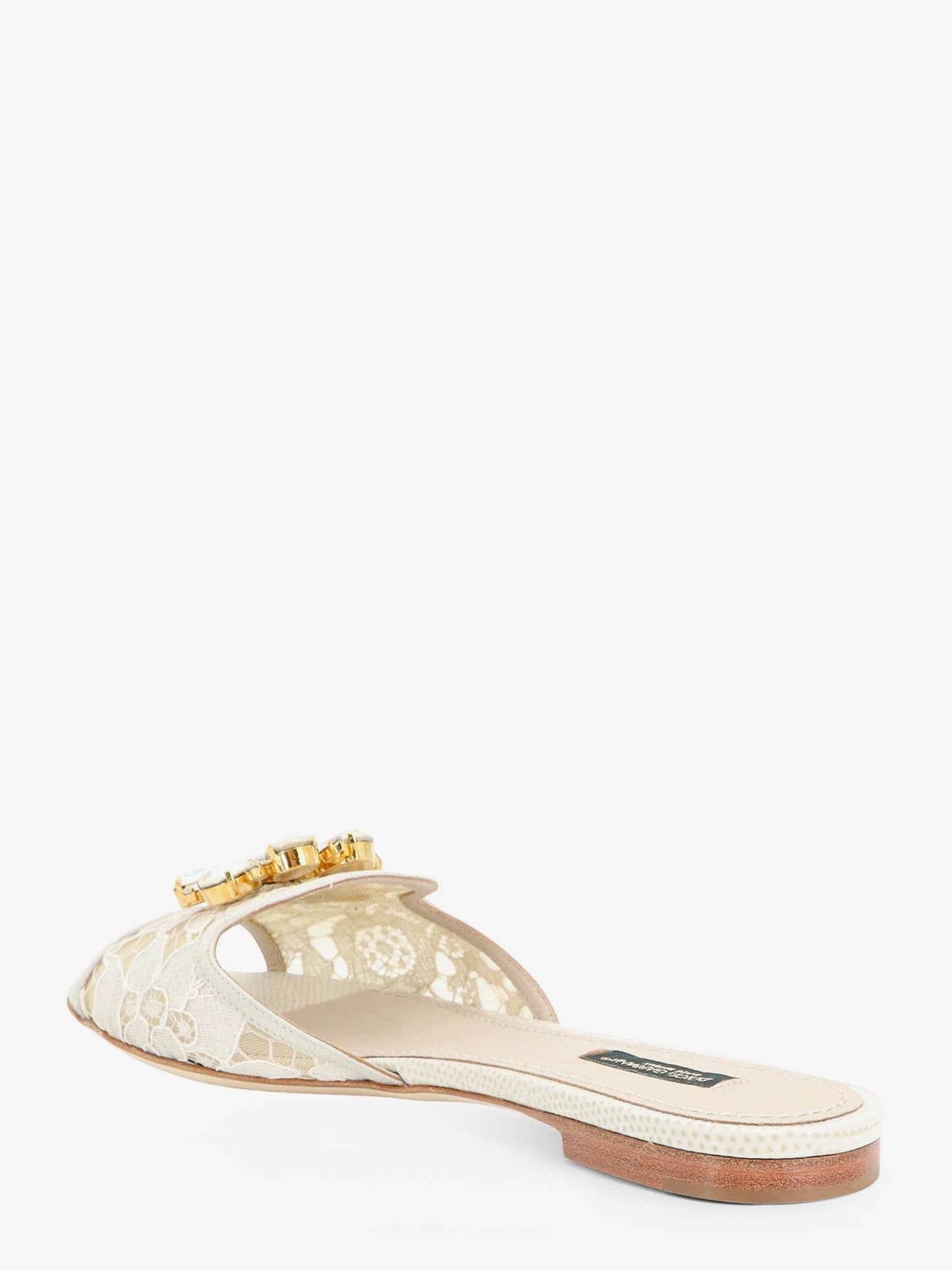 Dolce & Gabbana Women Rainbow Lurex Lace Sandals DOLCE & GABBANA