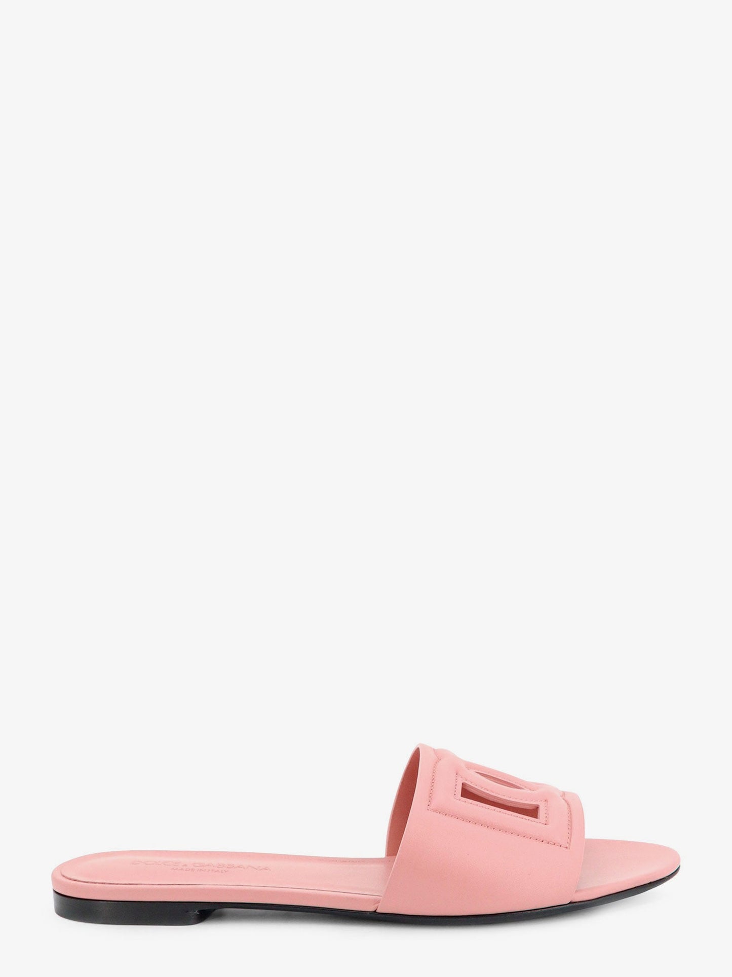 Dolce & Gabbana Women Leather Sandals With Dg Millennials Logo DOLCE & GABBANA