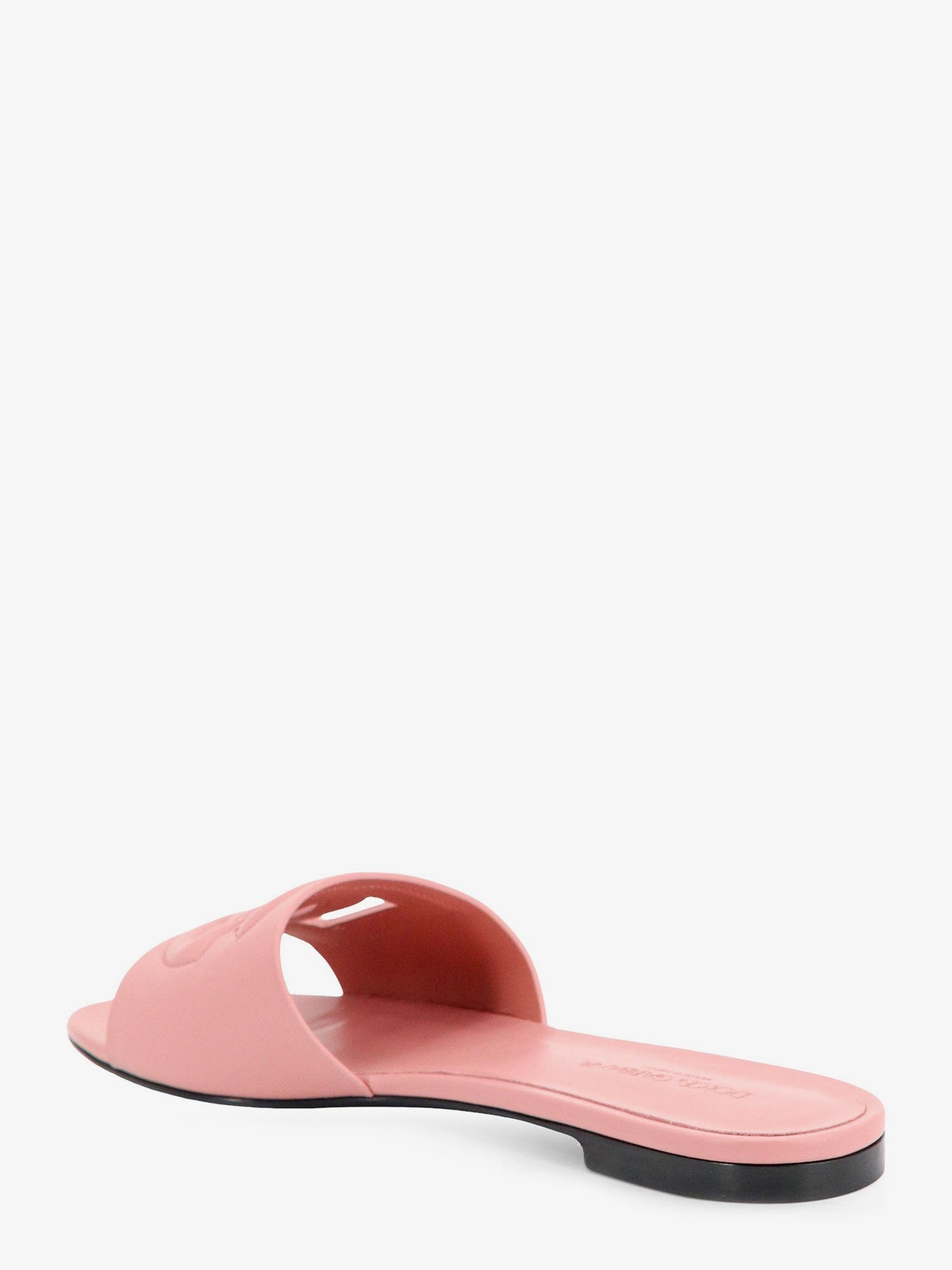 Dolce & Gabbana Women Leather Sandals With Dg Millennials Logo DOLCE & GABBANA