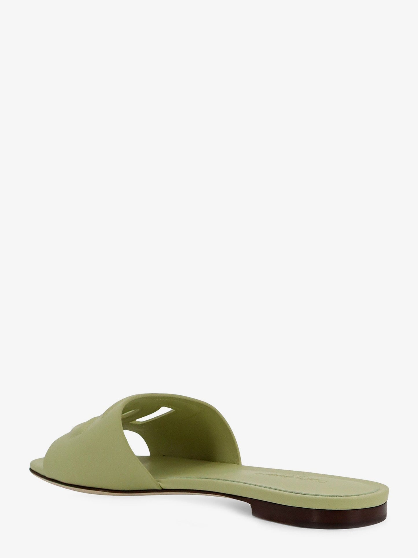 Dolce & Gabbana Women Leather Sandals With Dg Millennials Logo DOLCE & GABBANA