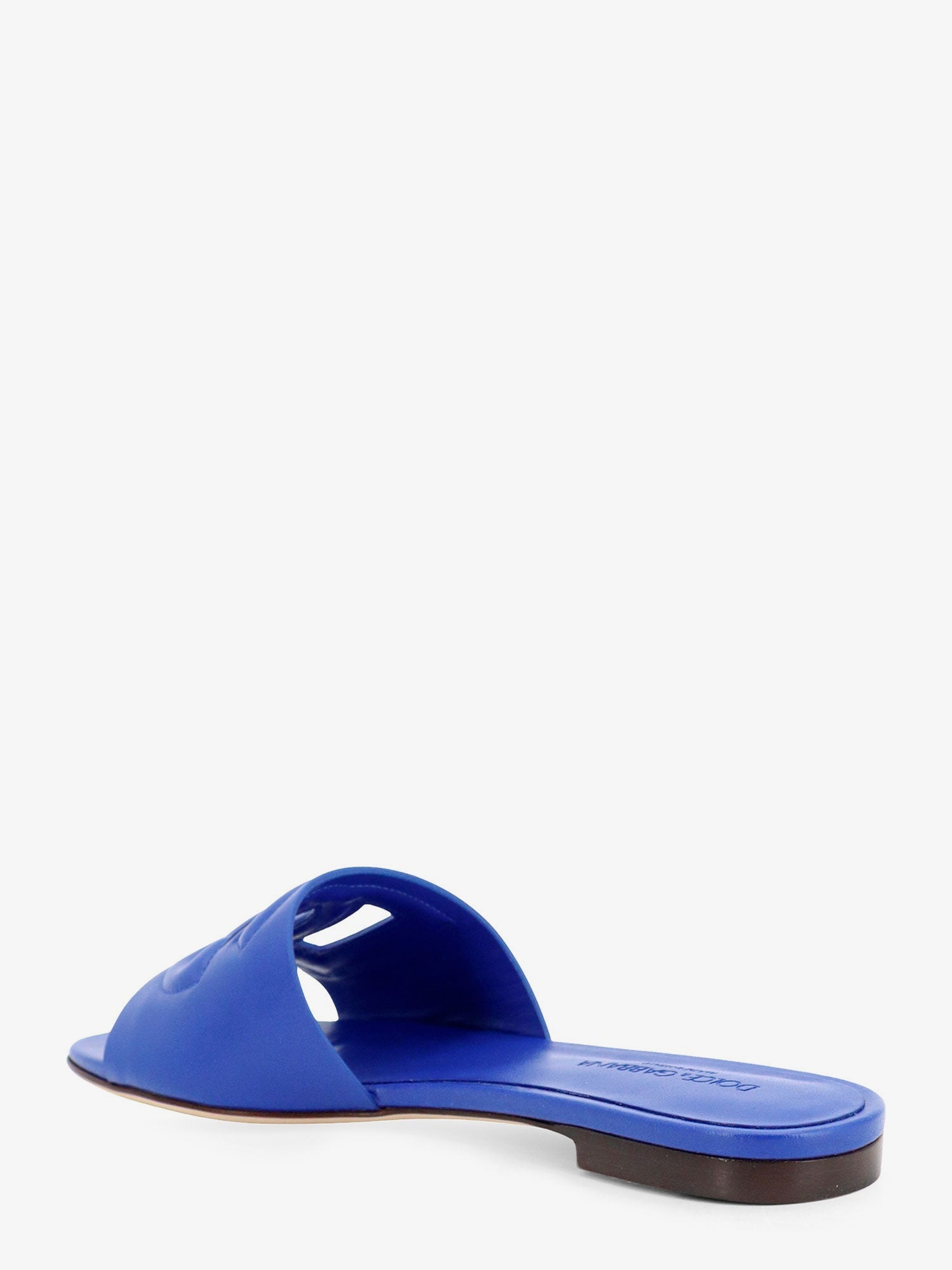 Dolce & Gabbana Women Leather Sandals With Dg Millennials Logo DOLCE & GABBANA