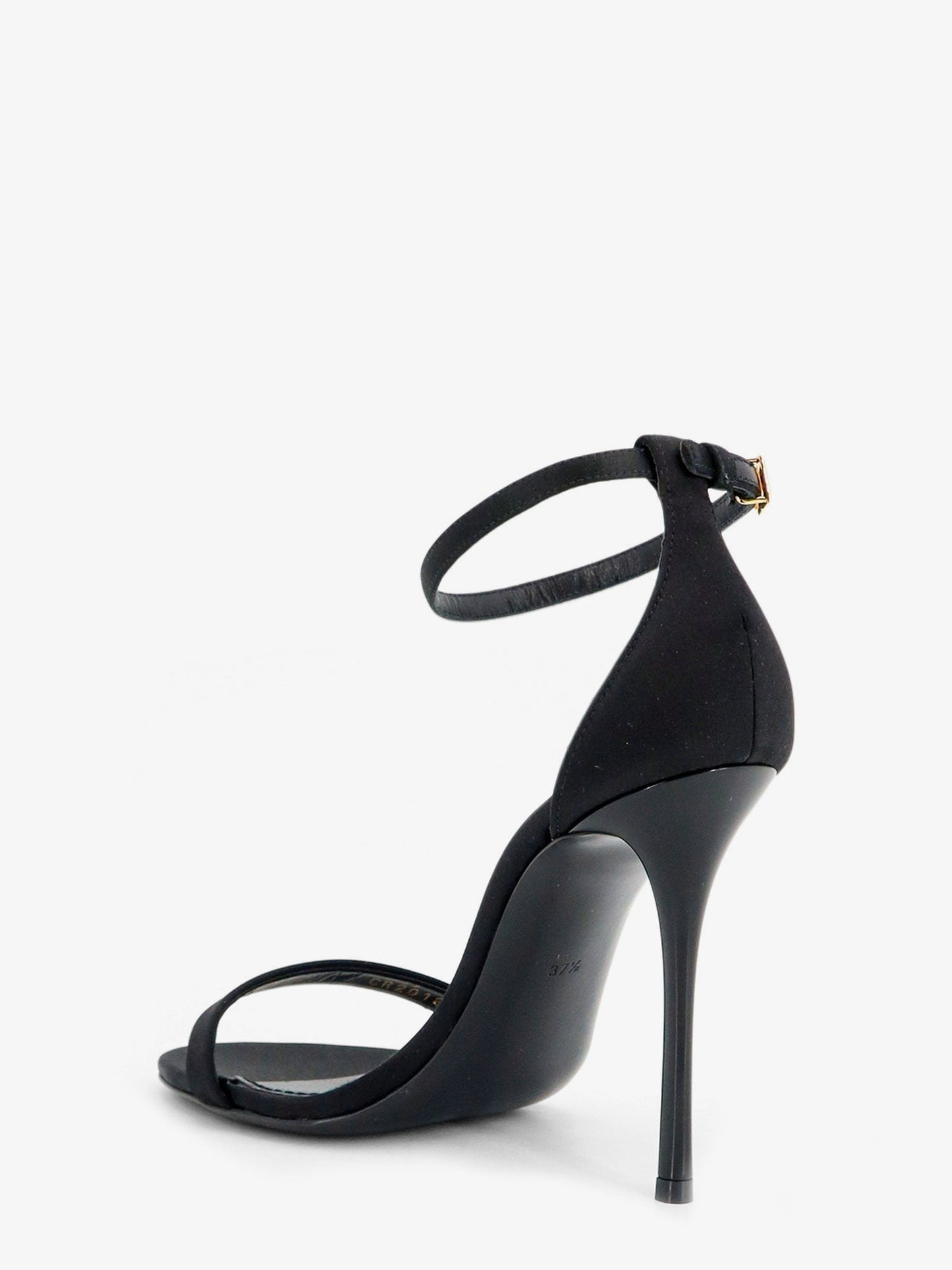 Dolce & Gabbana Women Satin Sandals With Metal Dg Logo DOLCE & GABBANA