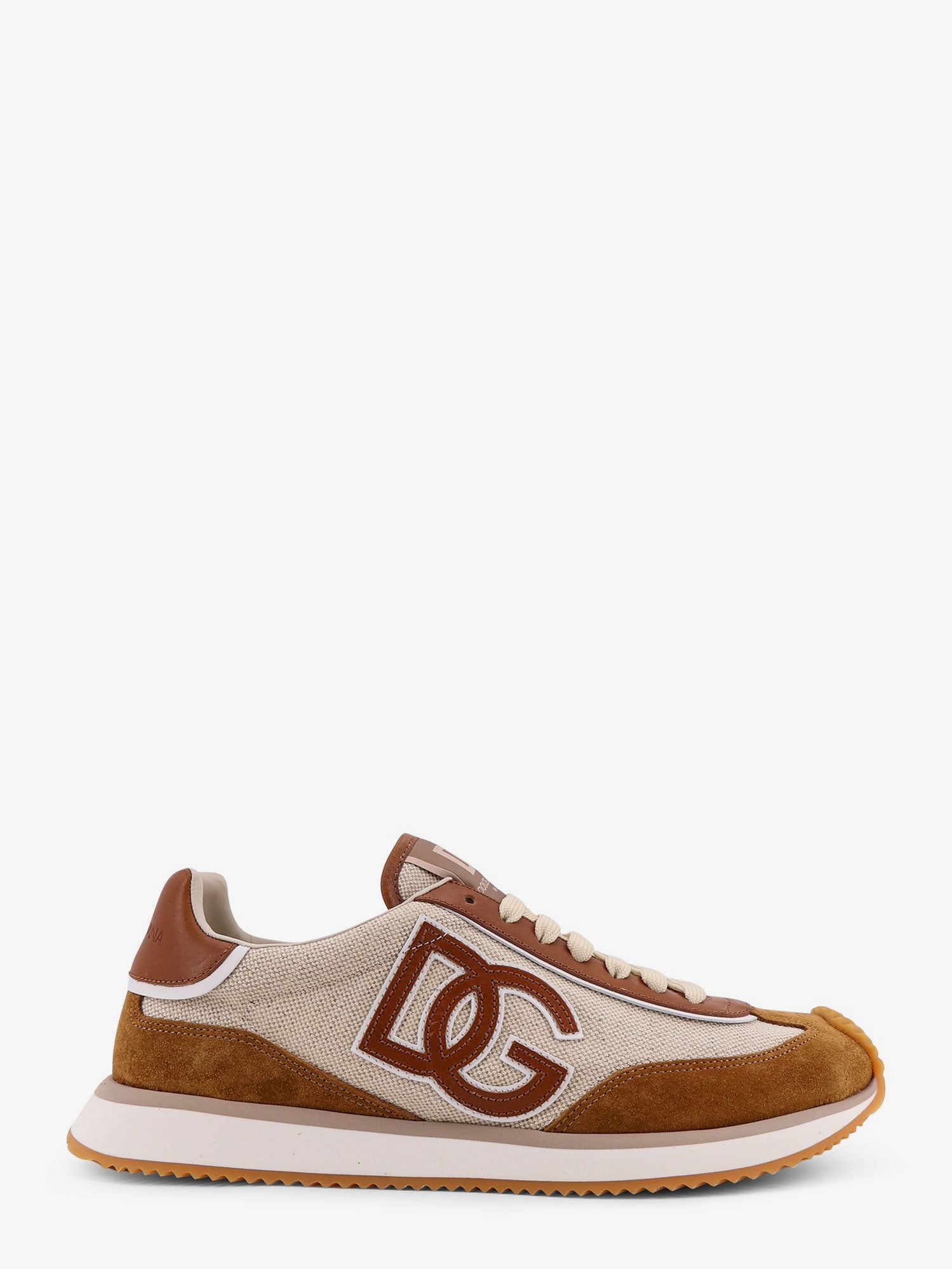 Dolce & Gabbana Men Dg Cushion Canvas With Side Logo Sneakers DOLCE & GABBANA