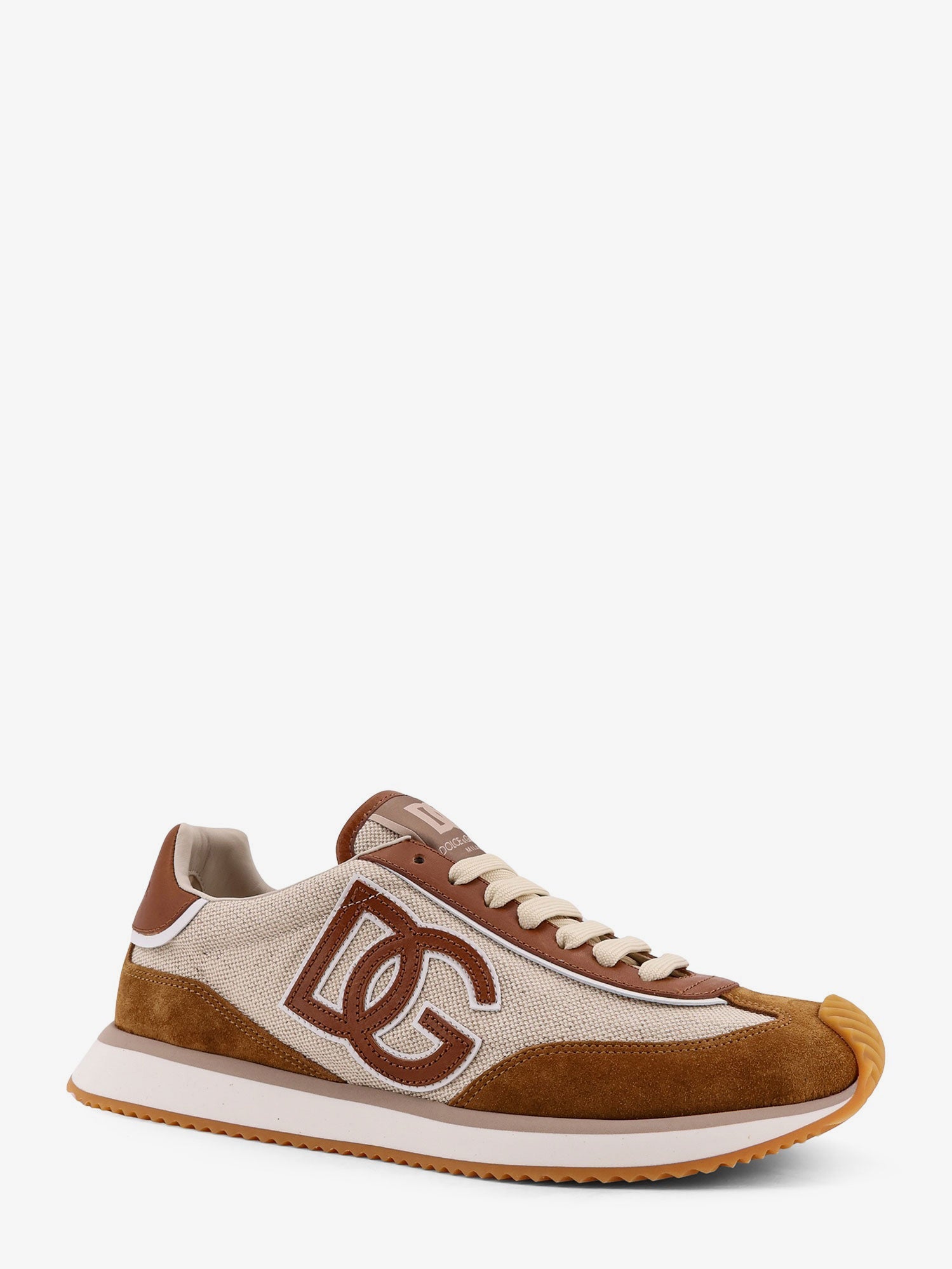 Dolce & Gabbana Men Dg Cushion Canvas With Side Logo Sneakers DOLCE & GABBANA