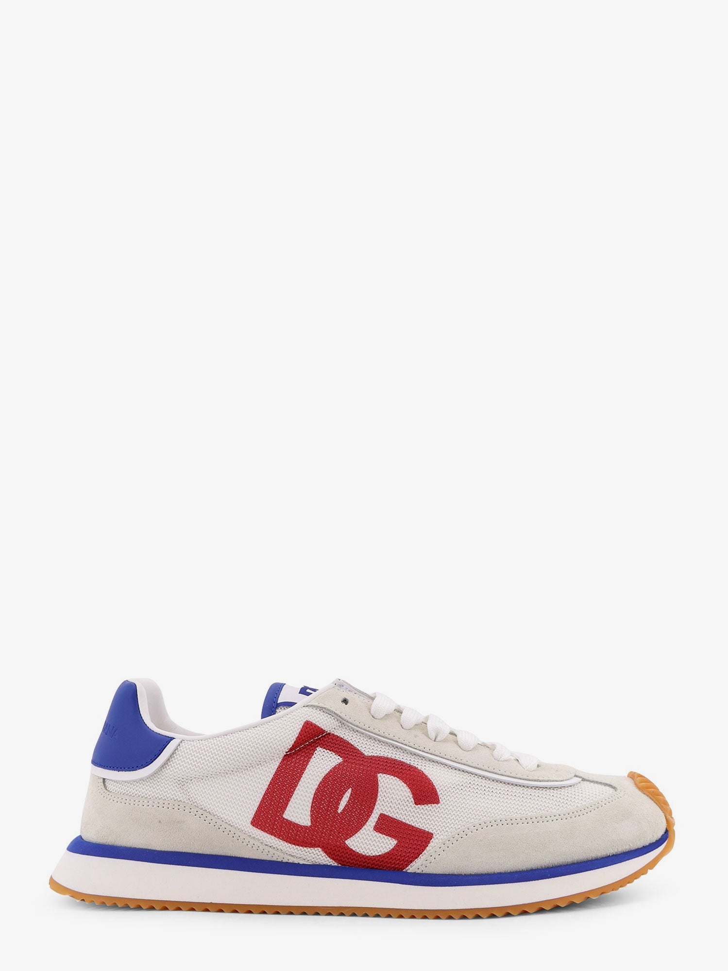 Dolce & Gabbana Men Leather Sneakers With Dg Logo DOLCE & GABBANA