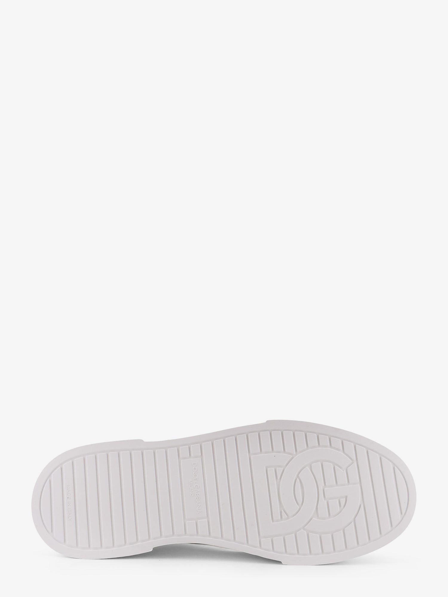 Dolce & Gabbana Men Leather Sneakers With Iconic Patch Logo On The Side DOLCE & GABBANA
