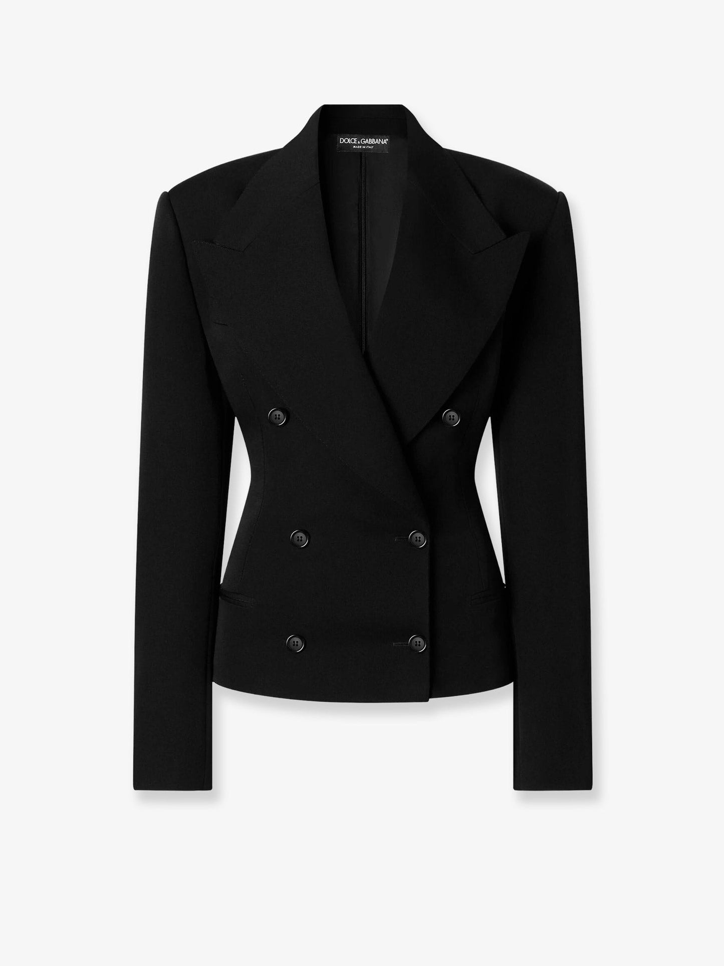 Dolce & Gabbana Women Double-Breasted Virgin Wool Gabardine Blazer DOLCE & GABBANA