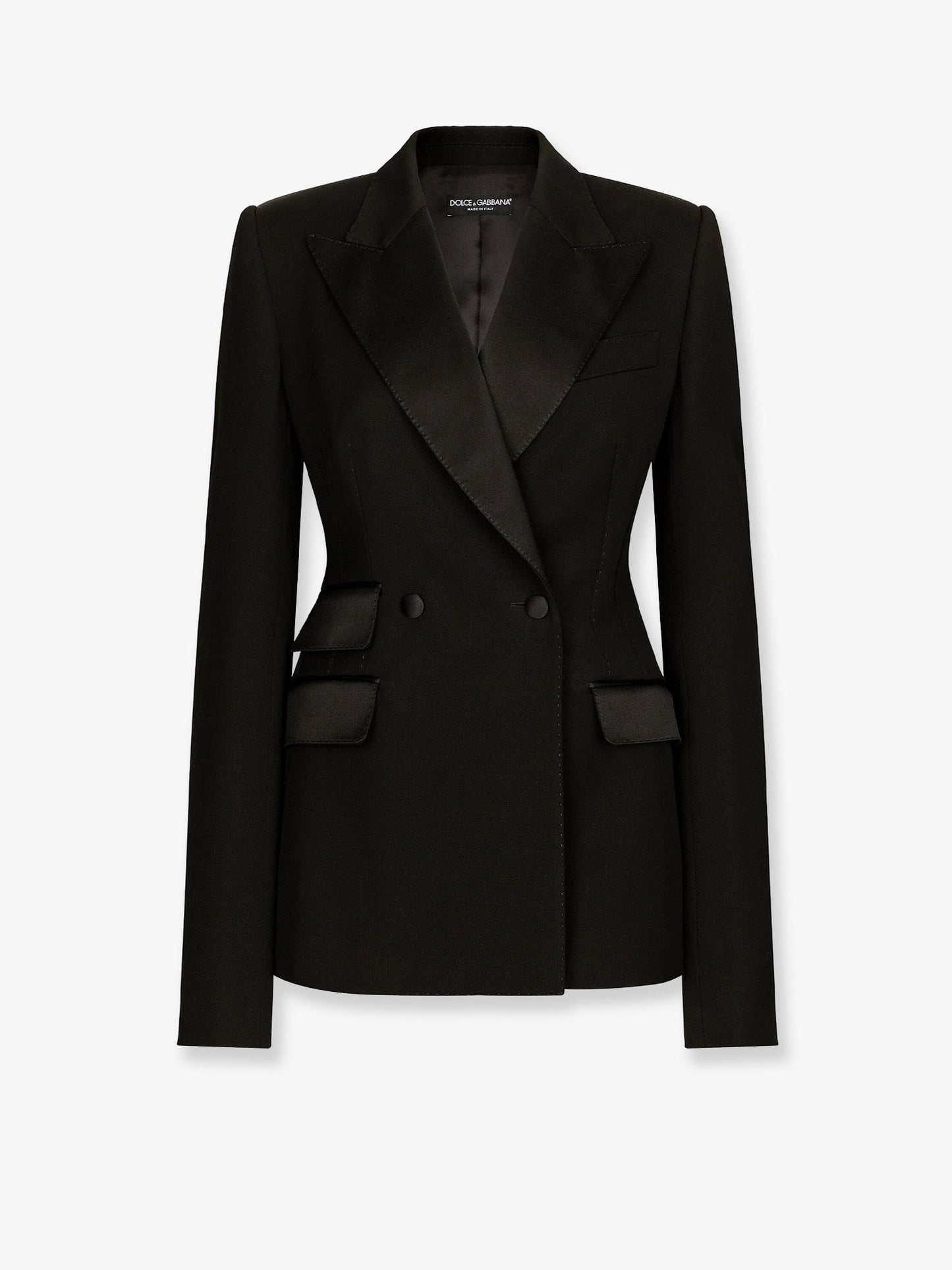Dolce & Gabbana Women Tuxedo Virgin Wool And Silk Blazer DOLCE & GABBANA