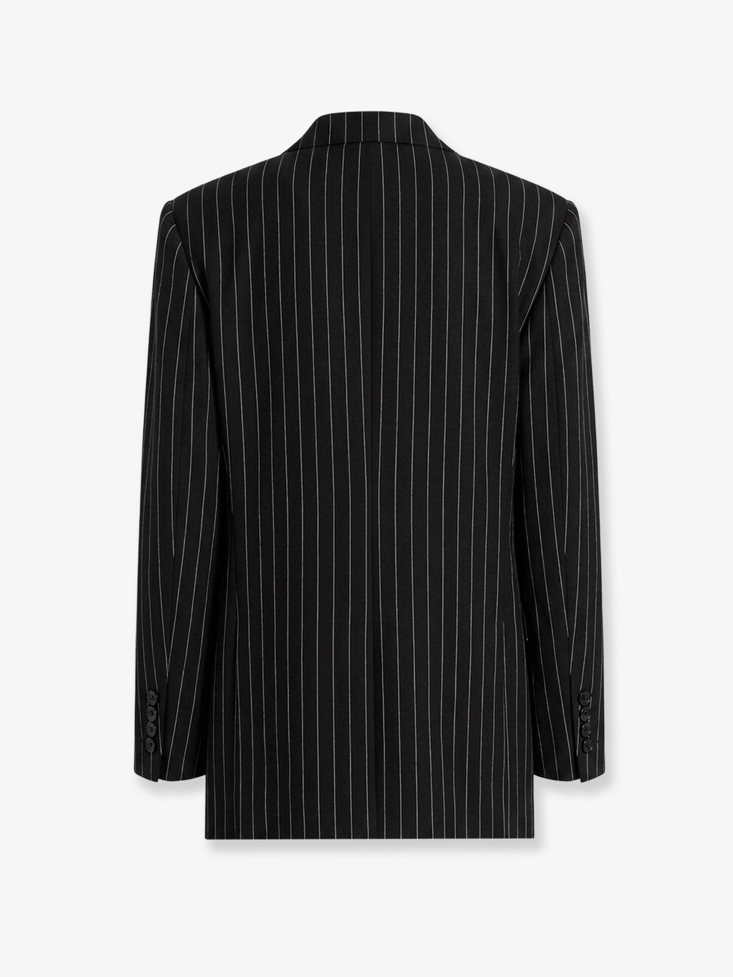 Dolce & Gabbana Women Sicilia Wool And Linen Blend Blazer With Pinstripe Pattern DOLCE & GABBANA
