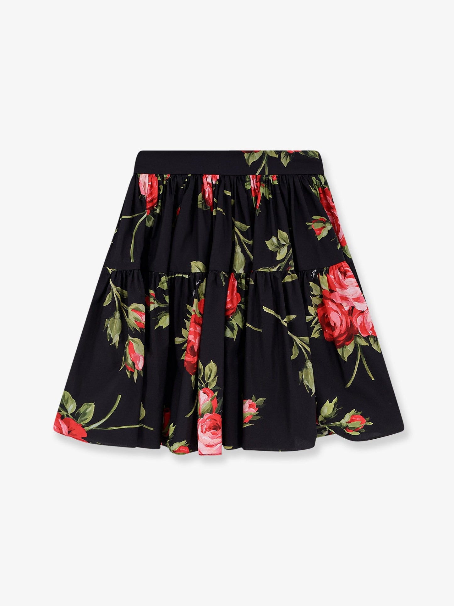 Dolce & Gabbana Women Cotton Skirt With Iconic Print DOLCE & GABBANA