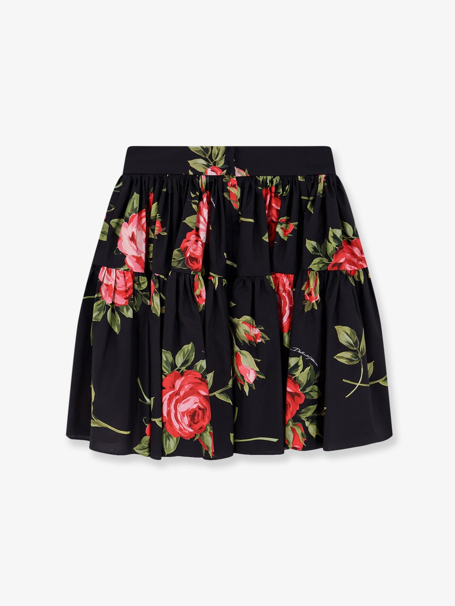 Dolce & Gabbana Women Cotton Skirt With Iconic Print DOLCE & GABBANA