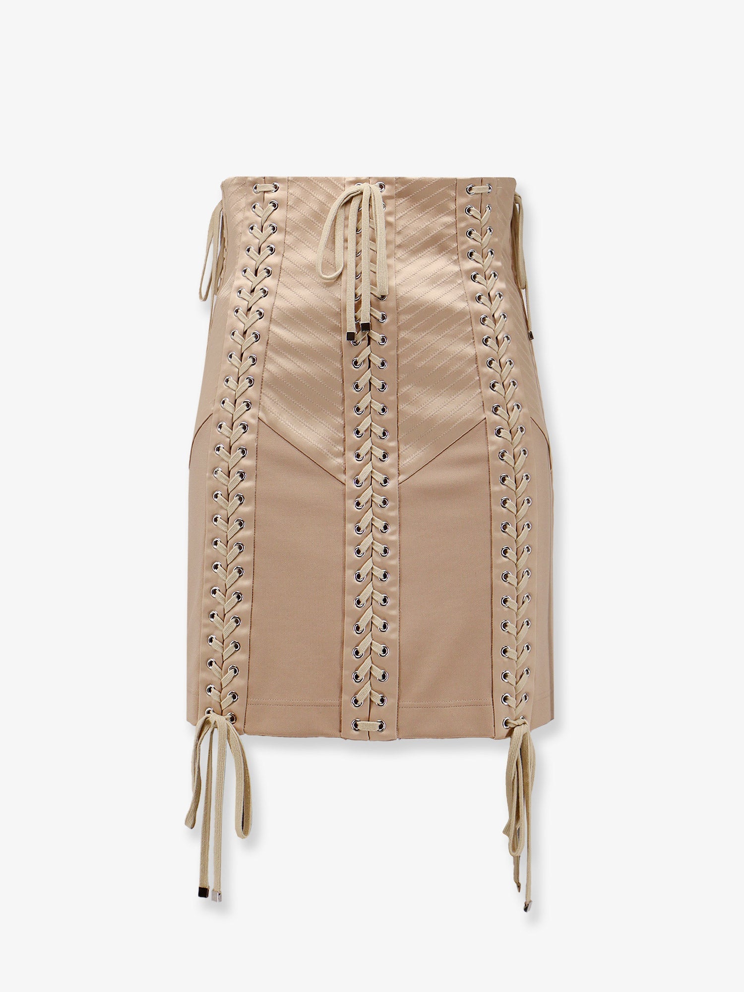 Dolce & Gabbana Women Shiny Satin Mini Skirt DOLCE & GABBANA