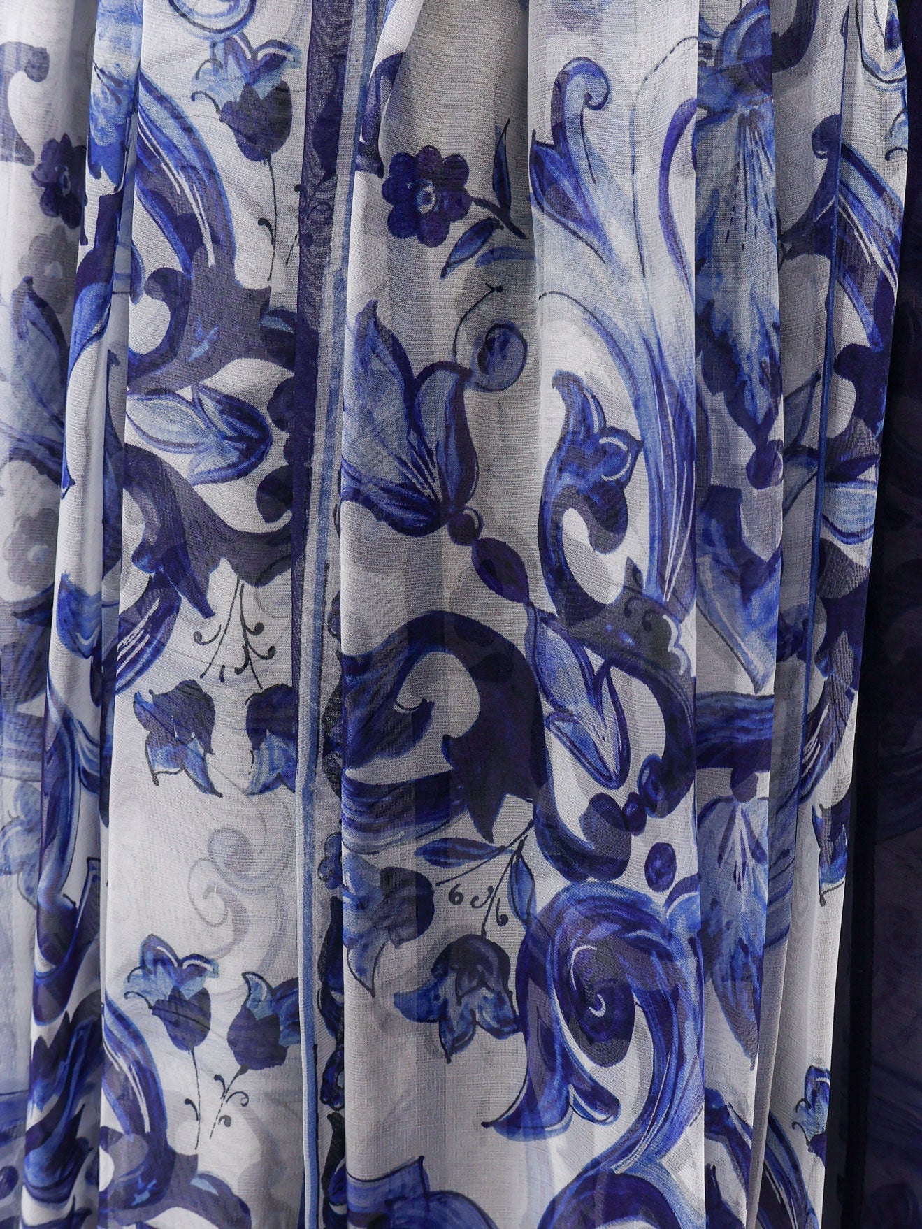 Dolce & Gabbana Women Silk Skirt With Maiolica Print DOLCE & GABBANA