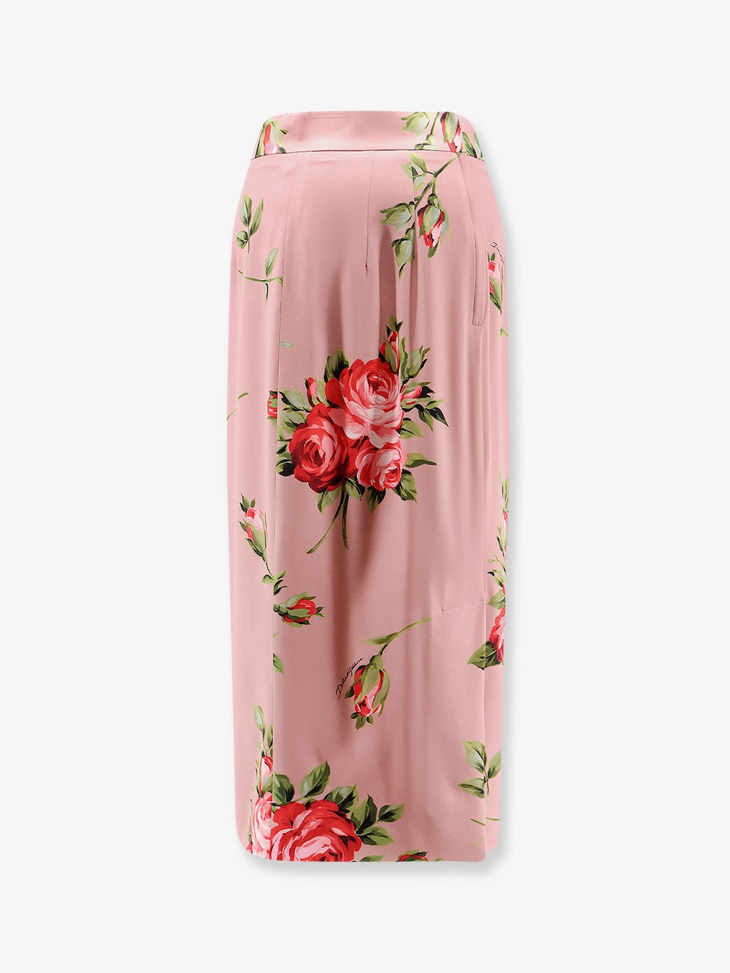 Dolce & Gabbana Women Stretch Silk Long Skirt DOLCE & GABBANA